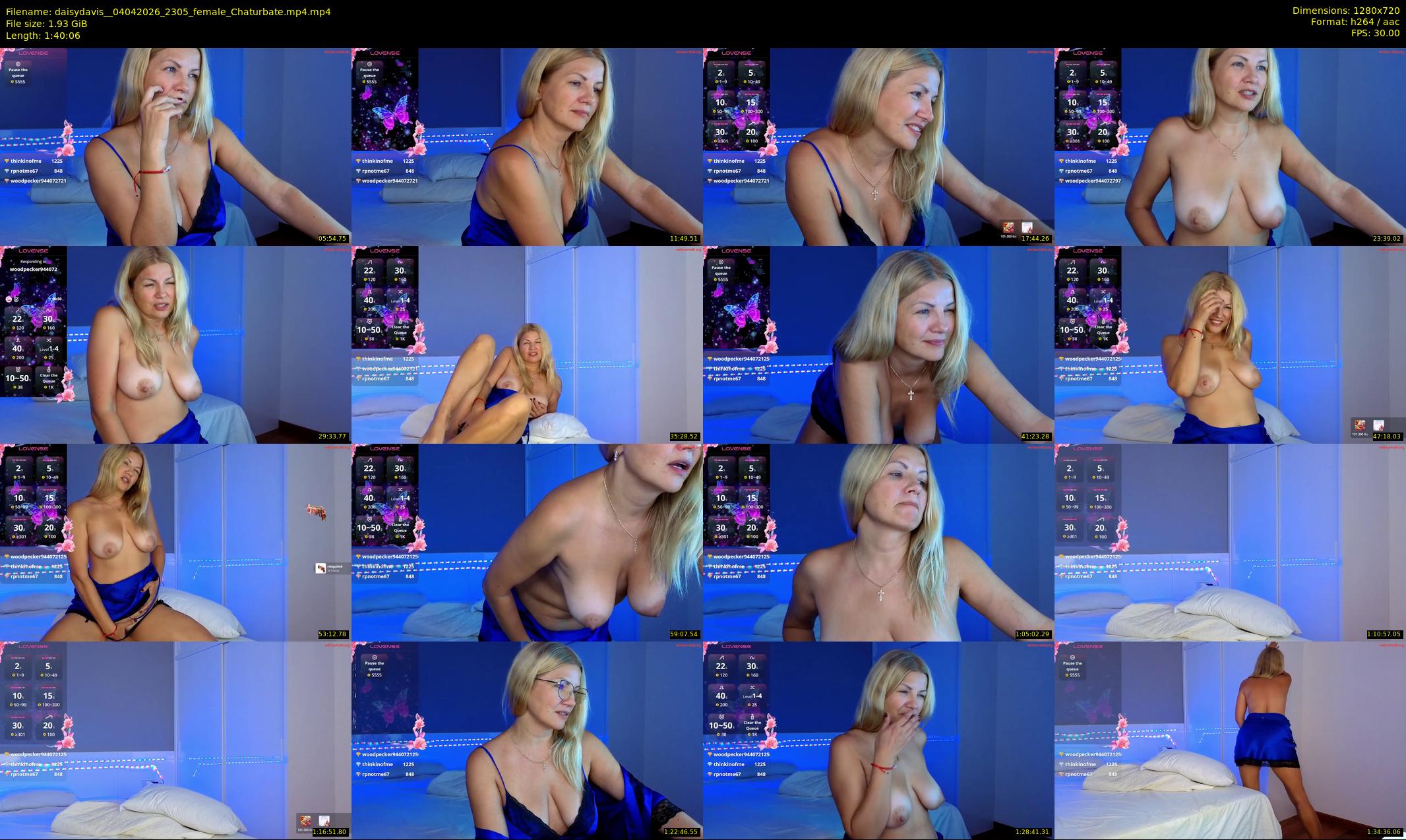 daisydavis_ — 101 minute Chaturbate female cam show recording, 720p, Apr 4, 2026