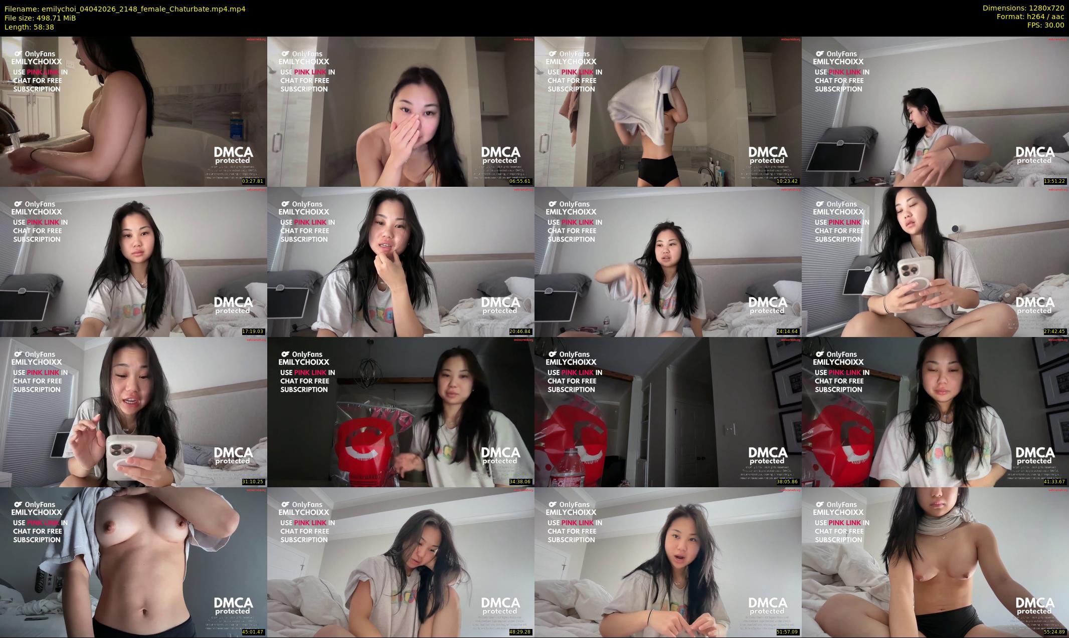 emilychoi — 59 minute Chaturbate female cam show recording, 720p, Apr 4, 2026