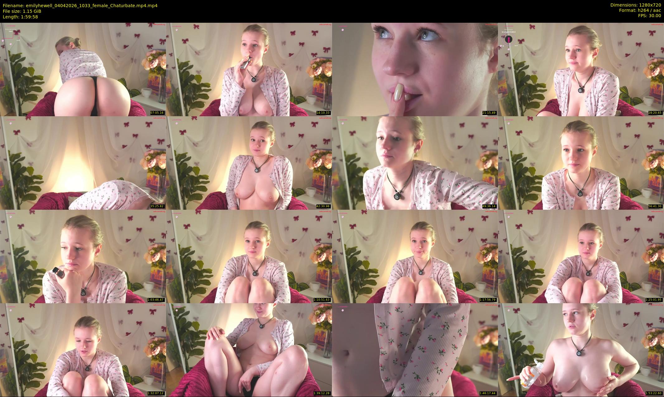 emilyhewell — 120 minute Chaturbate female cam show recording, 720p, Apr 4, 2026