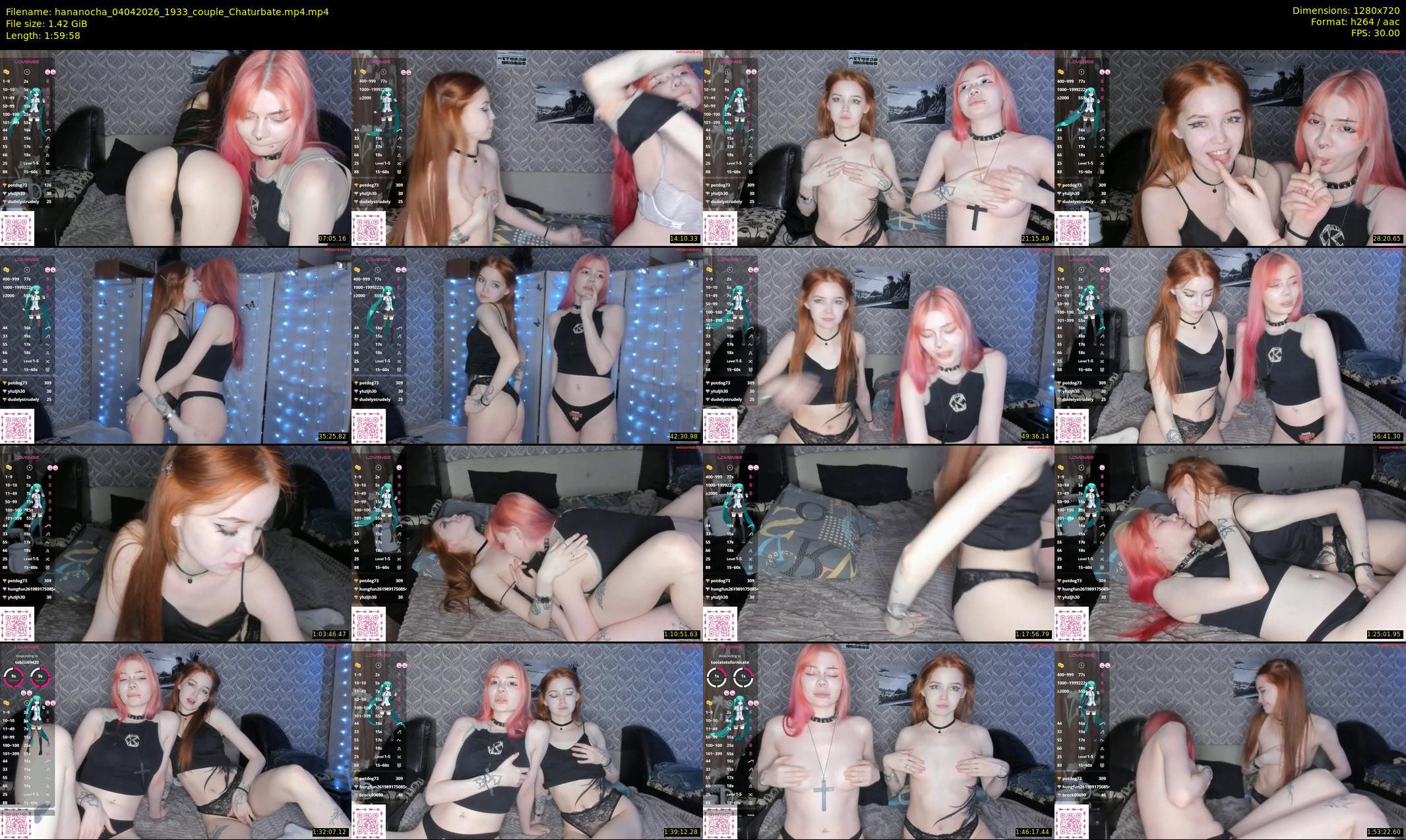 hananocha — 120 minute Chaturbate couple cam show recording, 720p, Apr 4, 2026