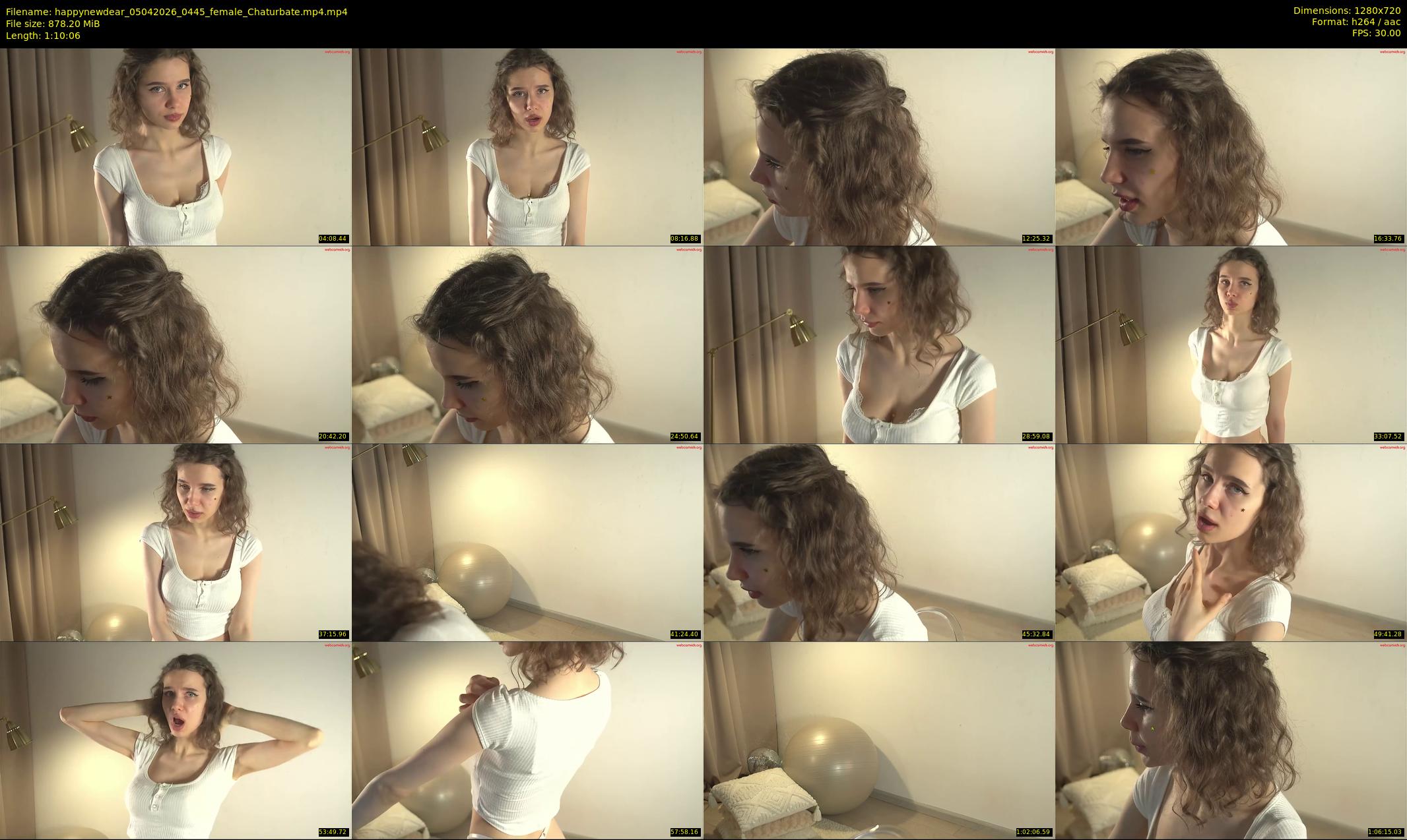happynewdear — 71 minute Chaturbate female cam show recording, 720p, Apr 5, 2026