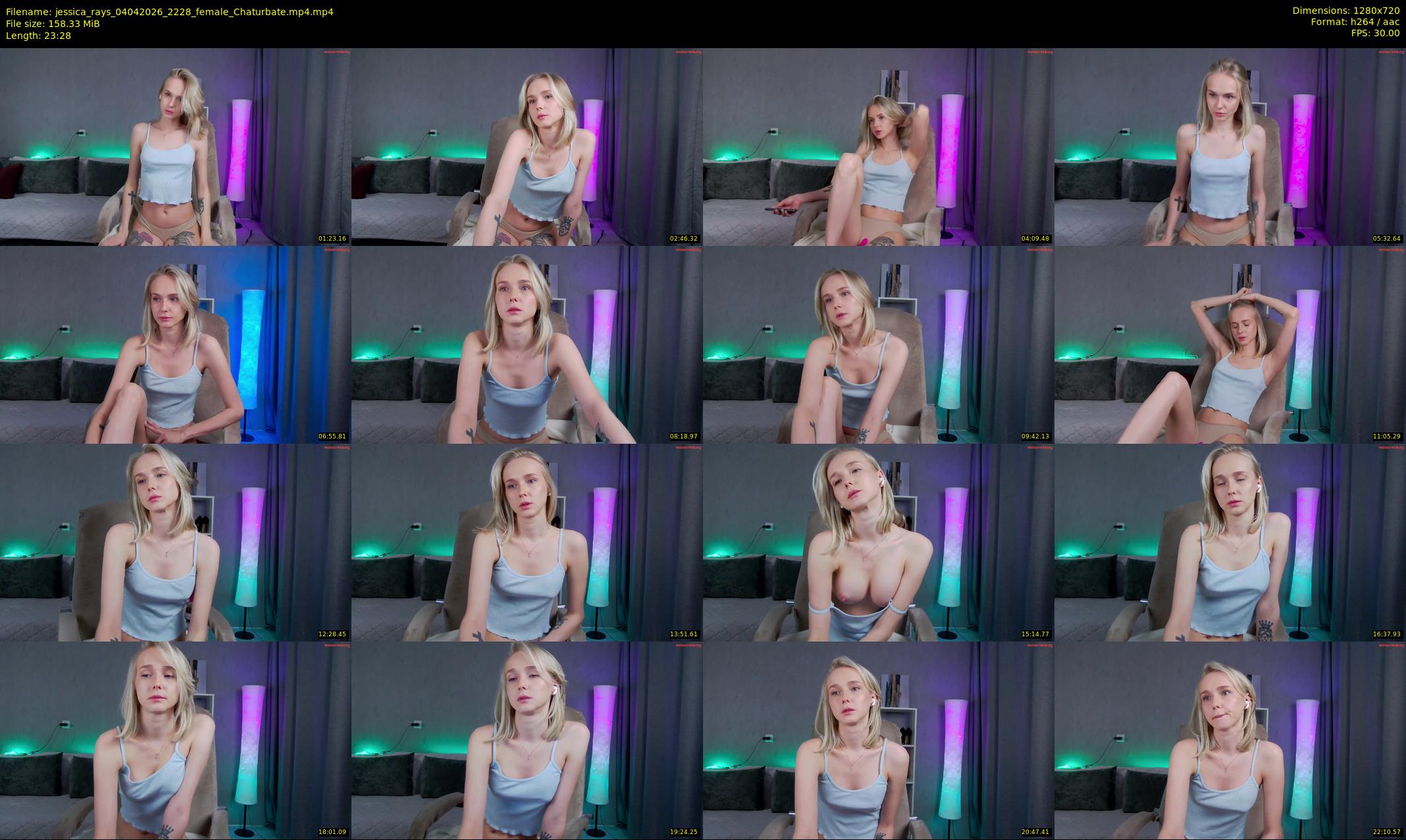 jessica_rays — 24 minute Chaturbate couple cam show recording, 720p, Apr 4, 2026