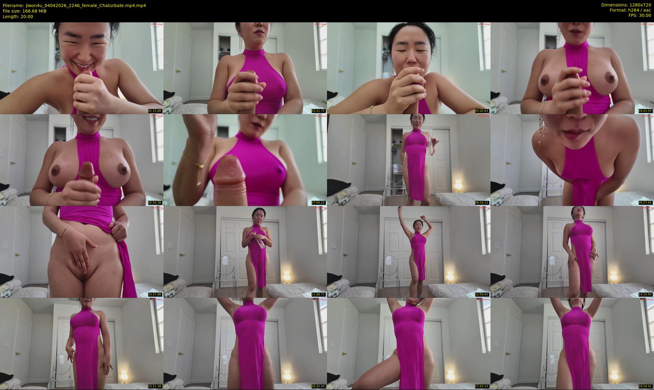 jiwon4u — 20 minute Chaturbate female cam show recording, 720p, Apr 4, 2026