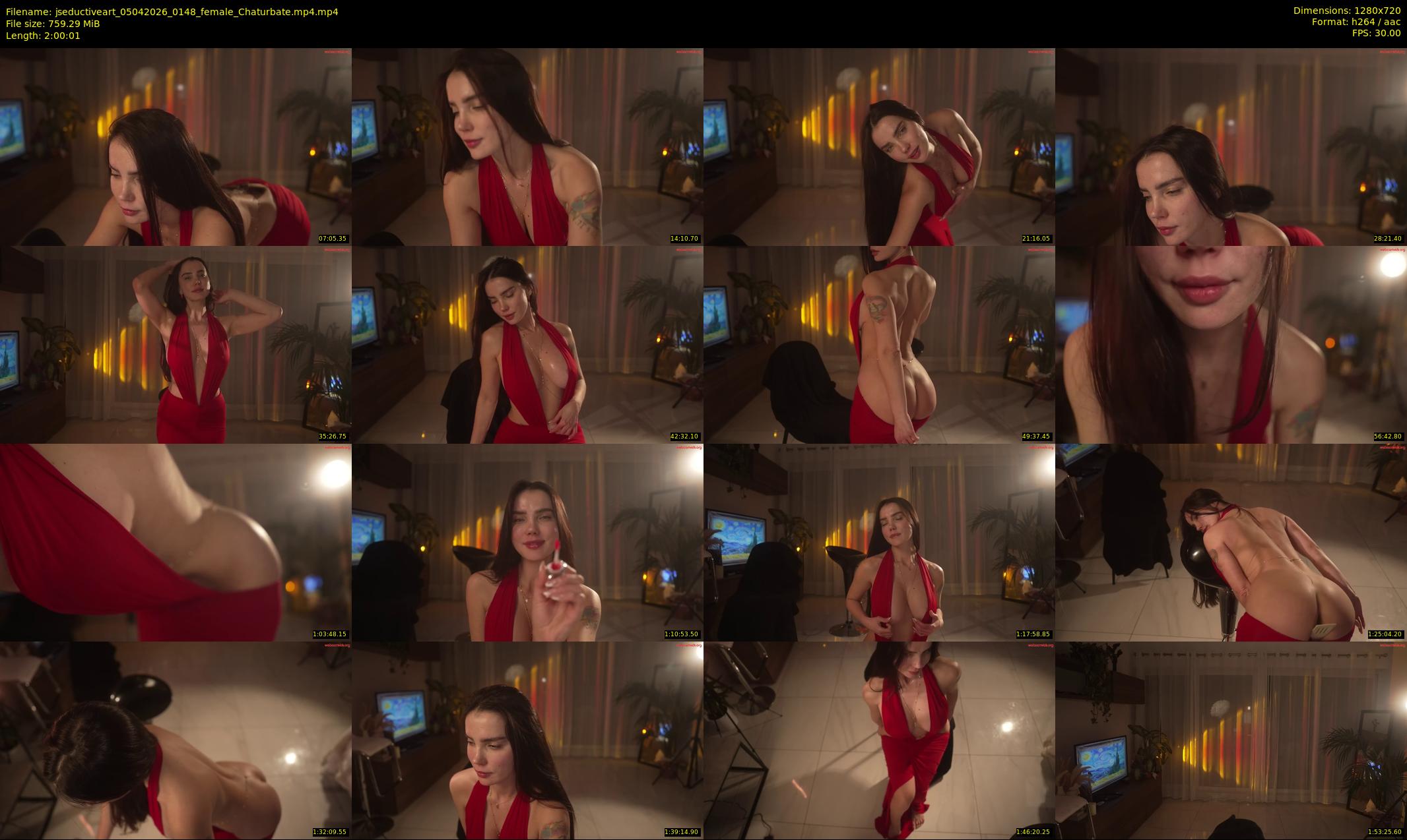 jseductiveart — 121 minute Chaturbate female cam show recording, 720p, Apr 5, 2026