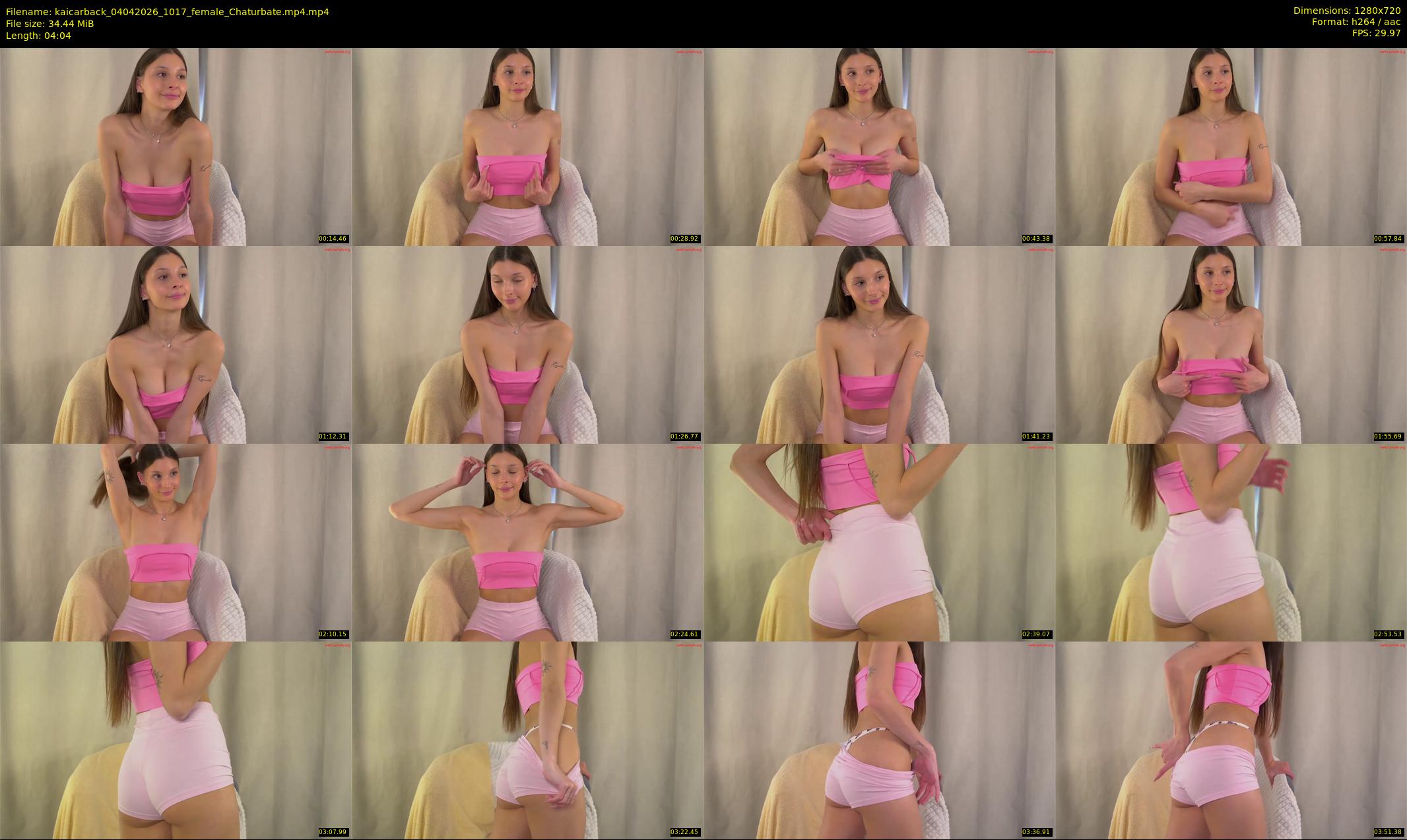 kaicarback — 5 minute Chaturbate female cam show recording, 720p, Apr 4, 2026