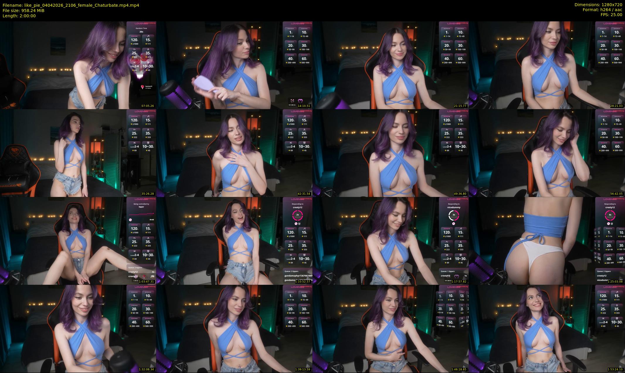 like_pie — 120 minute Chaturbate couple cam show recording, 720p, Apr 4, 2026