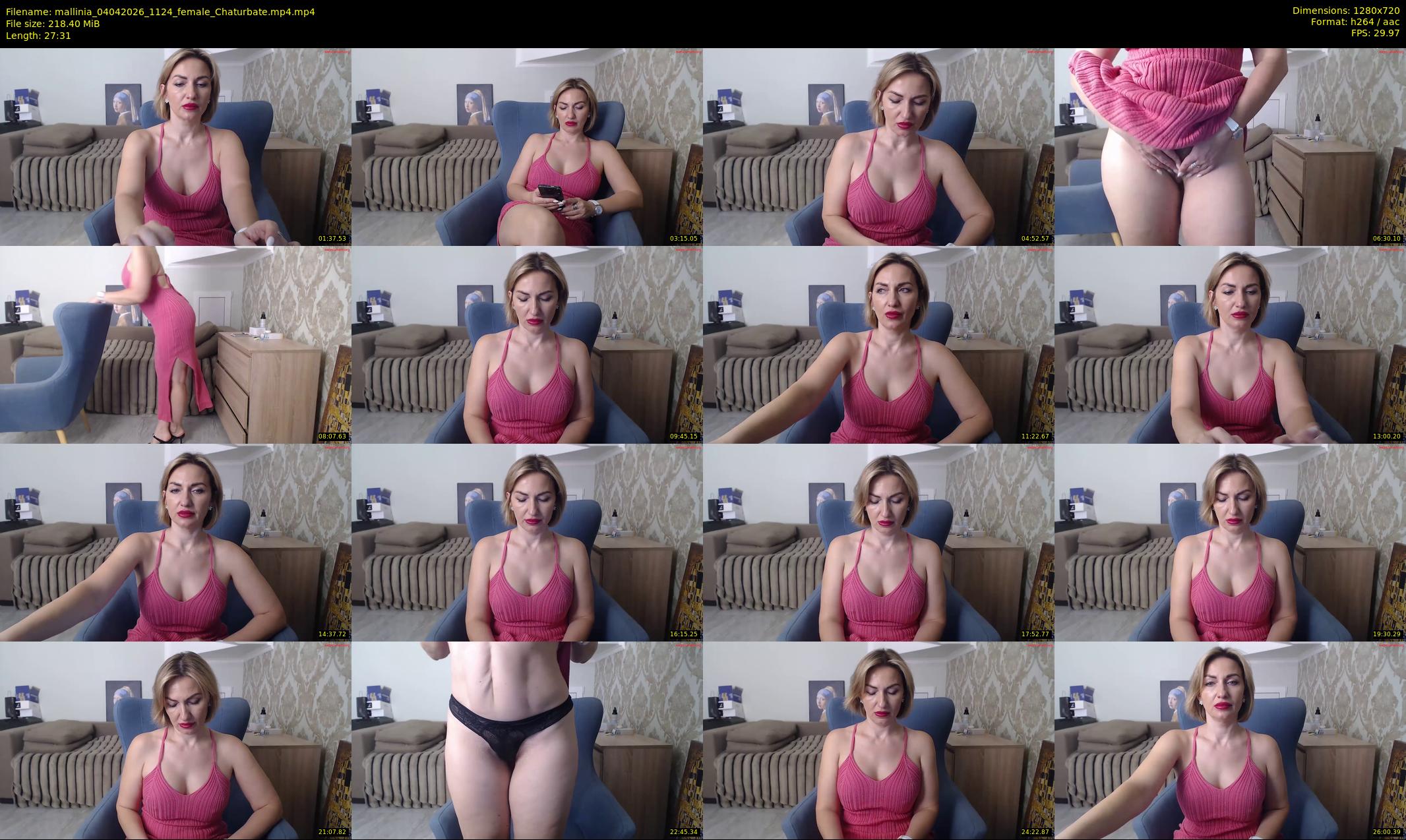 mallinia — 28 minute Chaturbate female cam show recording, 720p, Apr 4, 2026