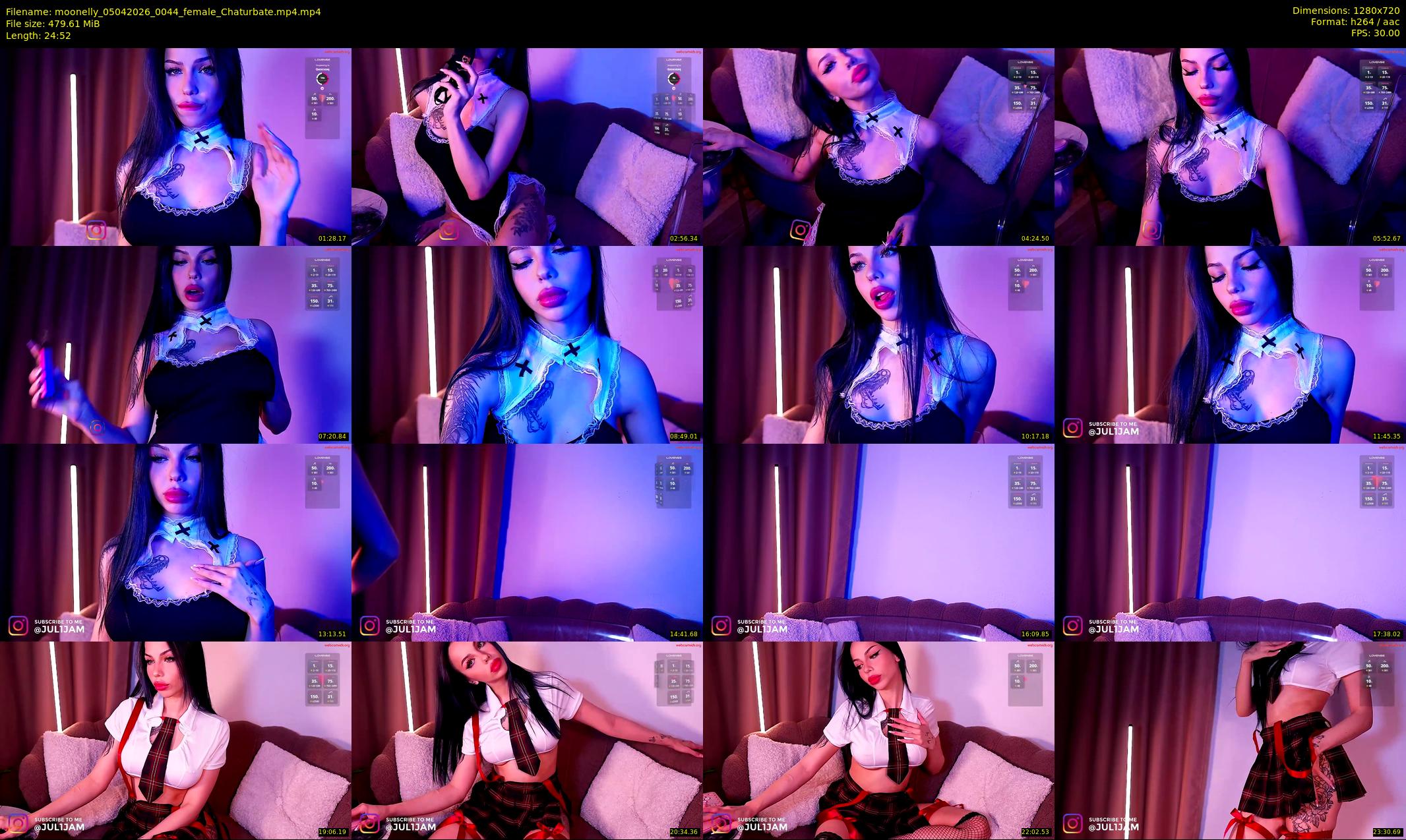 moonelly — 25 minute Chaturbate female cam show recording, 720p, Apr 5, 2026