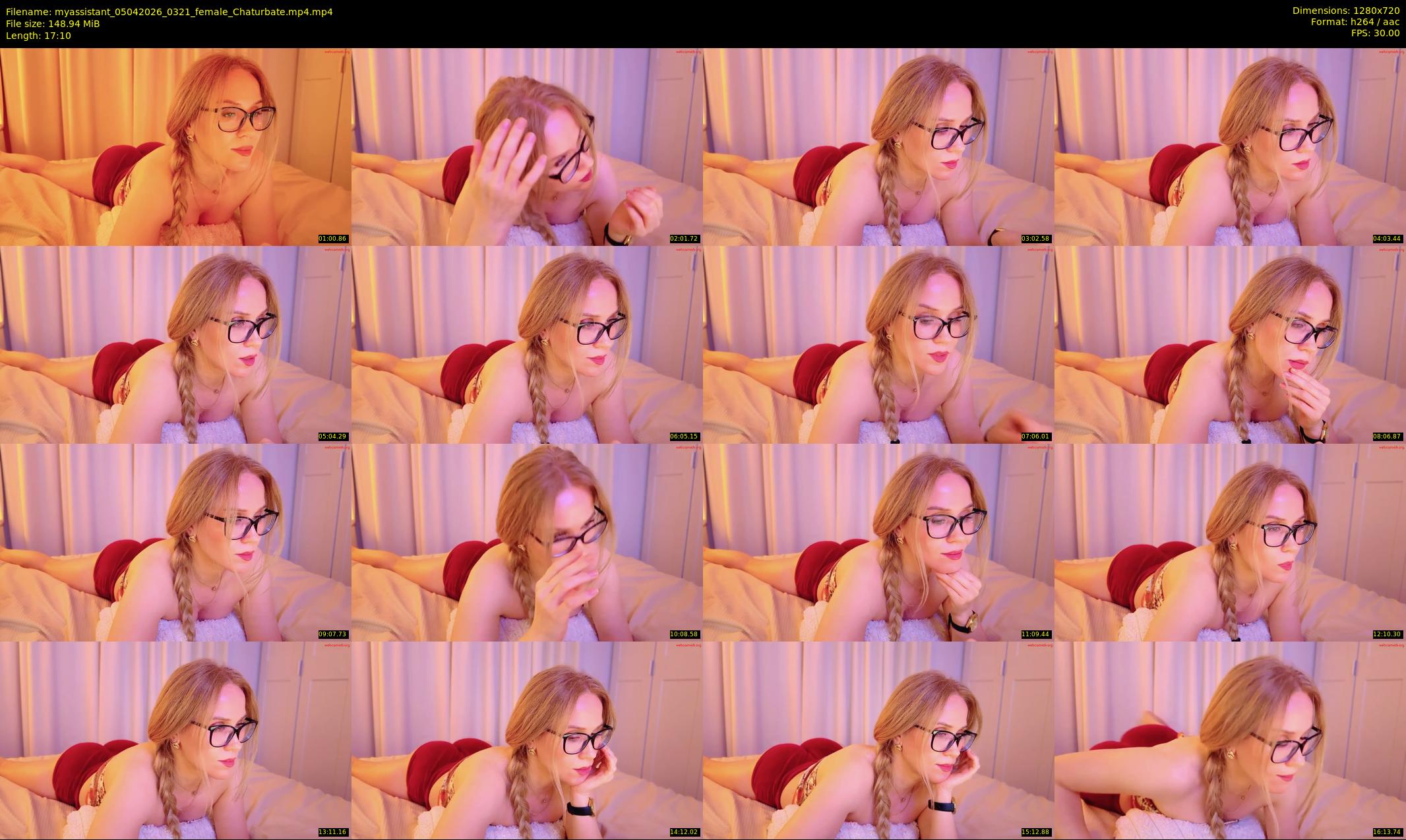myassistant — 18 minute Chaturbate female cam show recording, 720p, Apr 5, 2026