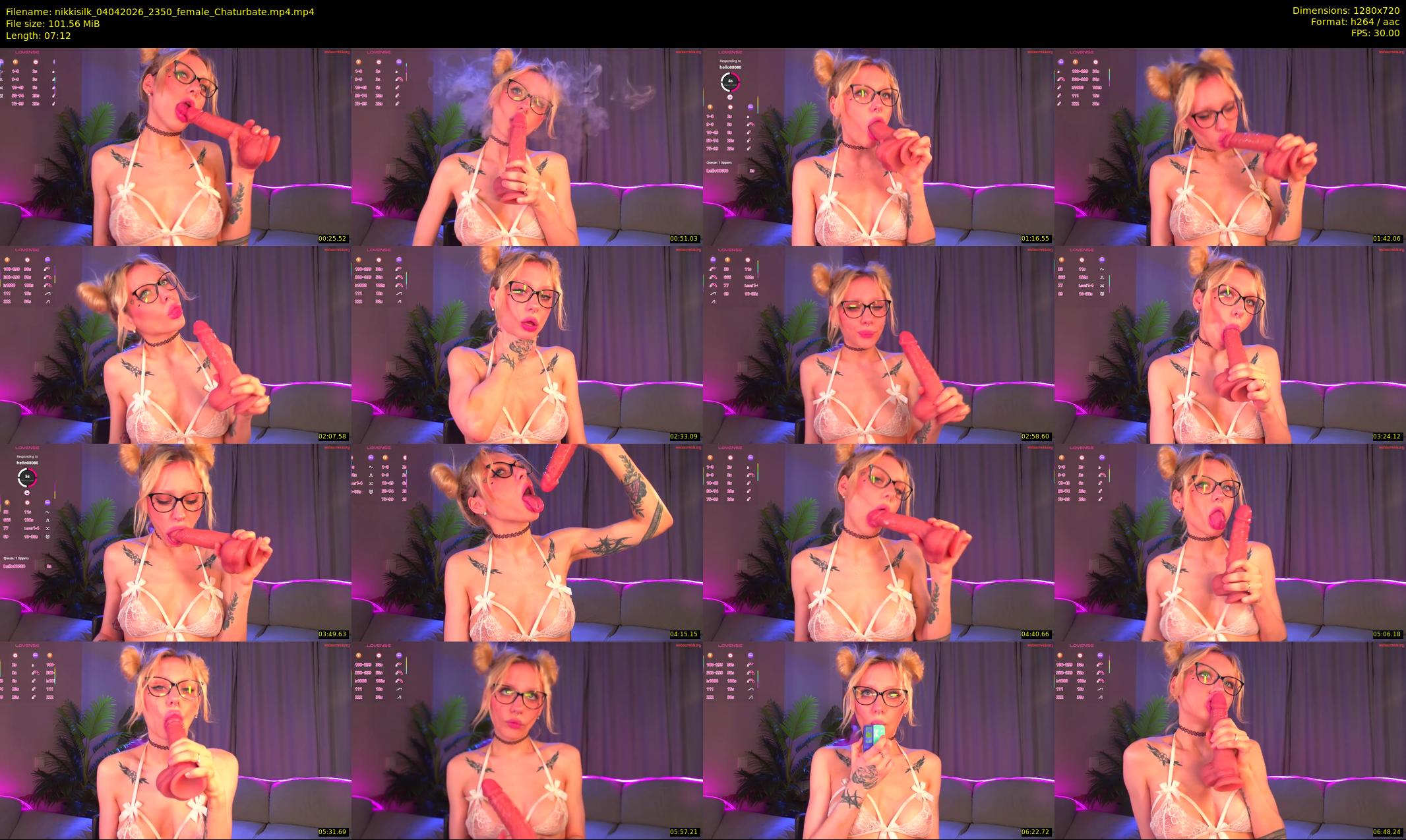 nikkisilk — 8 minute Chaturbate female cam show recording, 720p, Apr 4, 2026