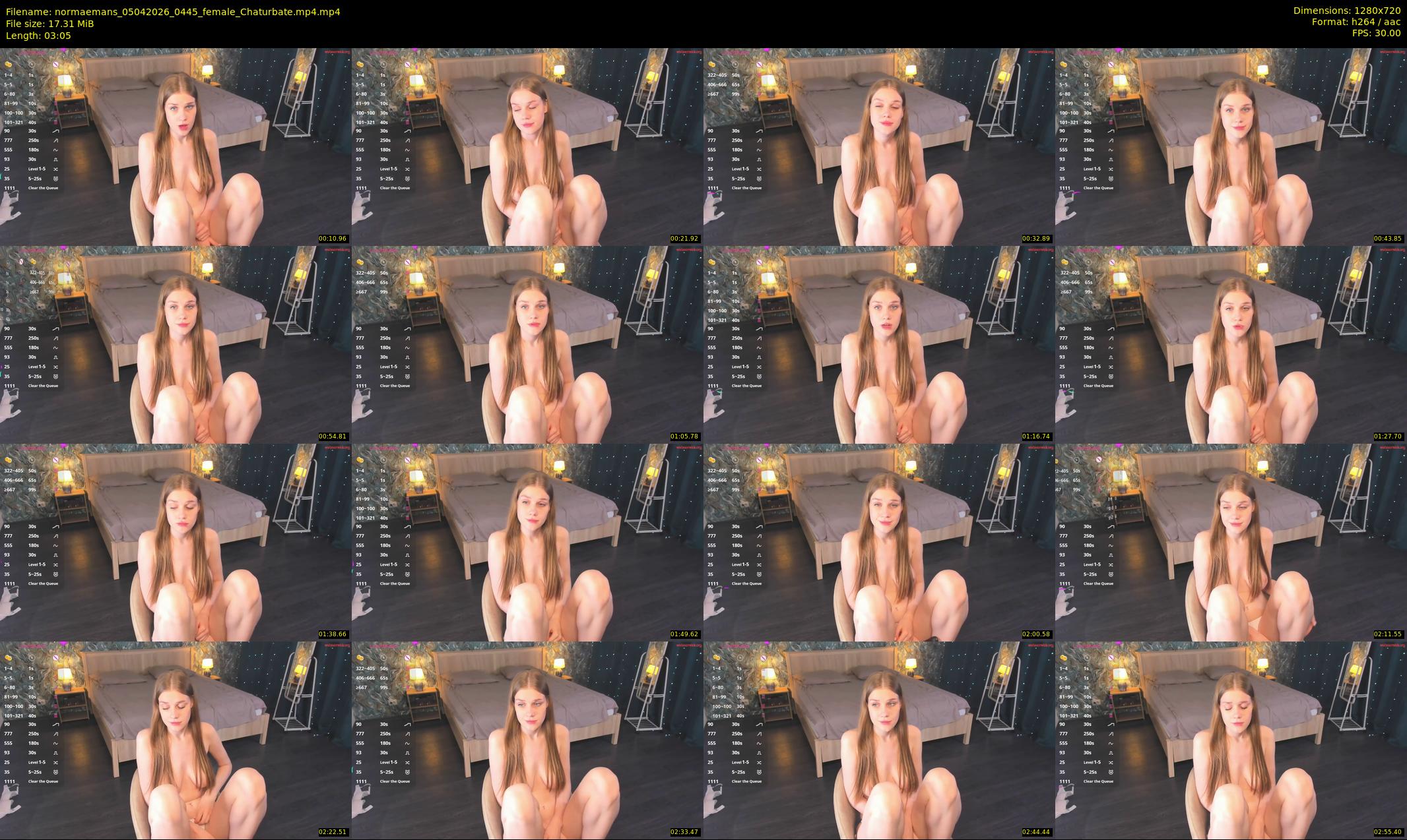 normaemans — 4 minute Chaturbate female cam show recording, 720p, Apr 5, 2026