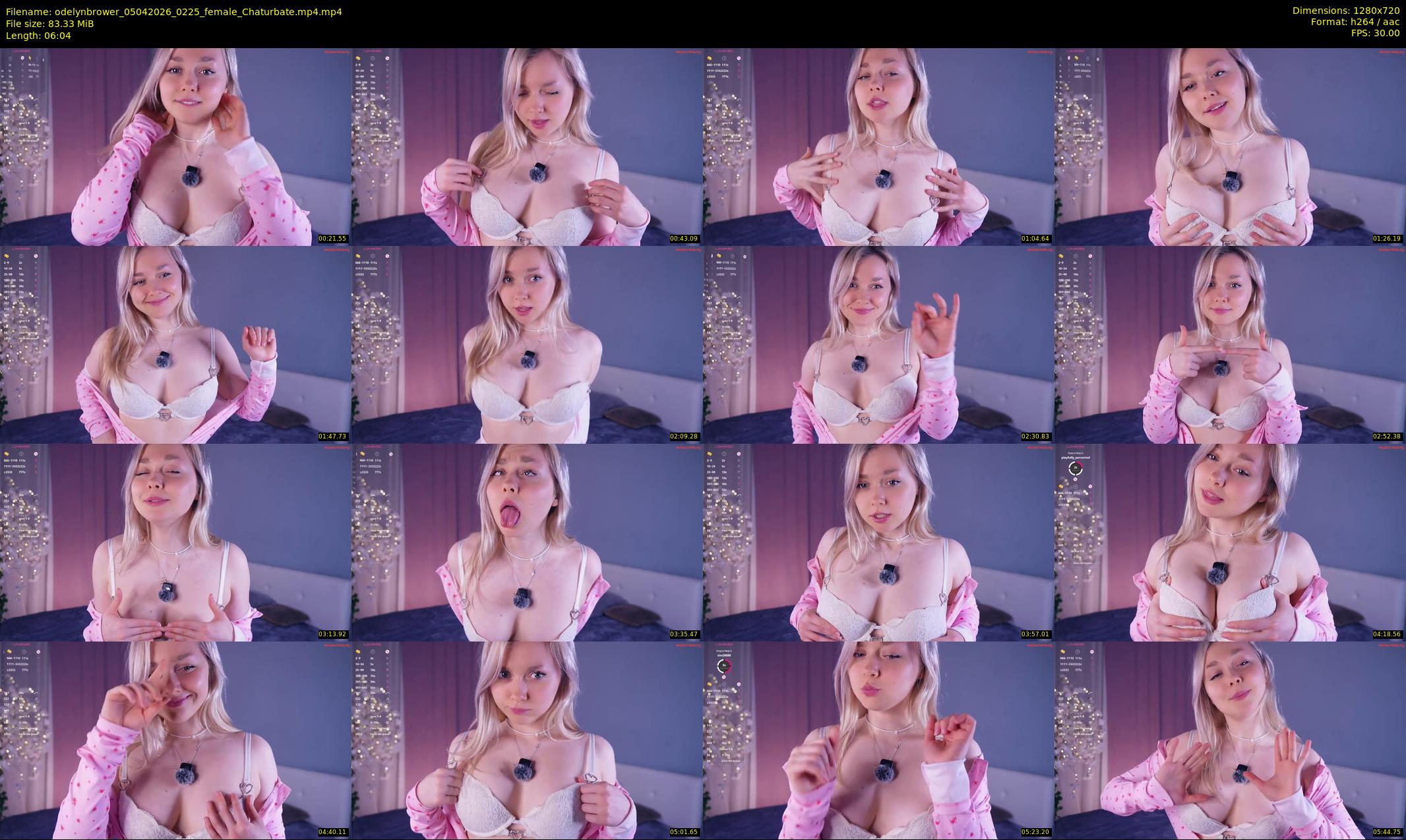odelynbrower — 7 minute Chaturbate female cam show recording, 720p, Apr 5, 2026