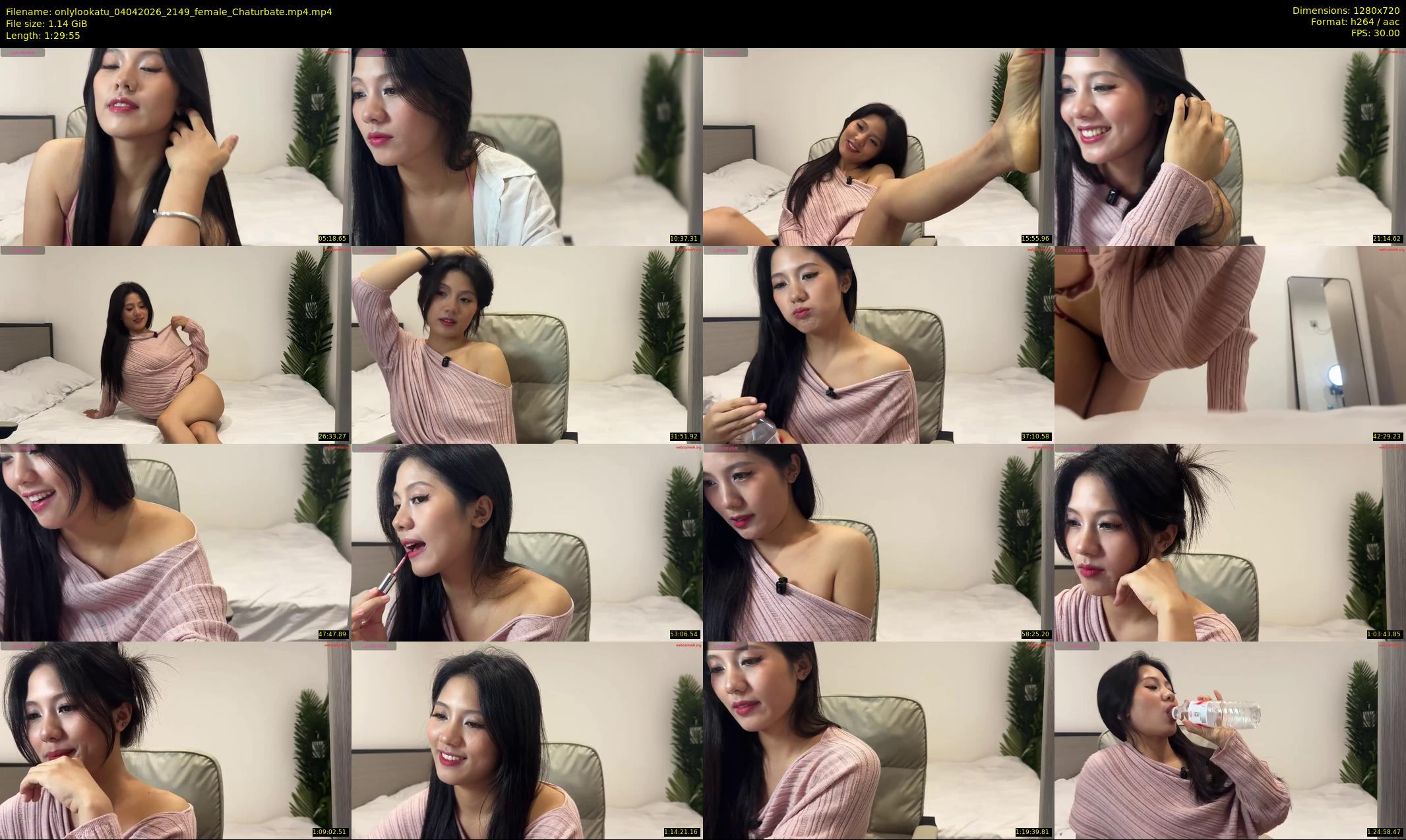 onlylookatu — 90 minute Chaturbate female cam show recording, 720p, Apr 4, 2026