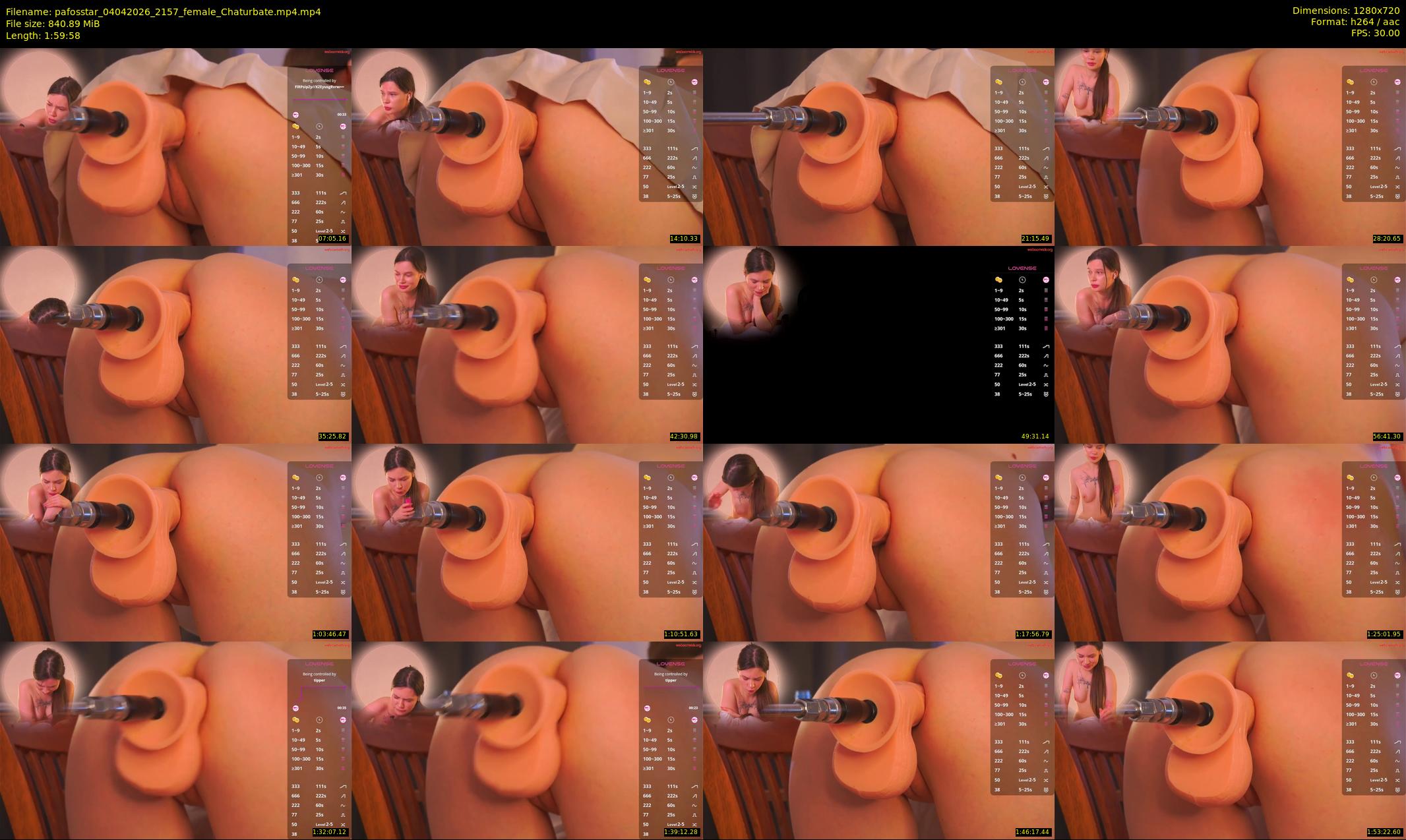pafosstar — 120 minute Chaturbate female cam show recording, 720p, Apr 4, 2026