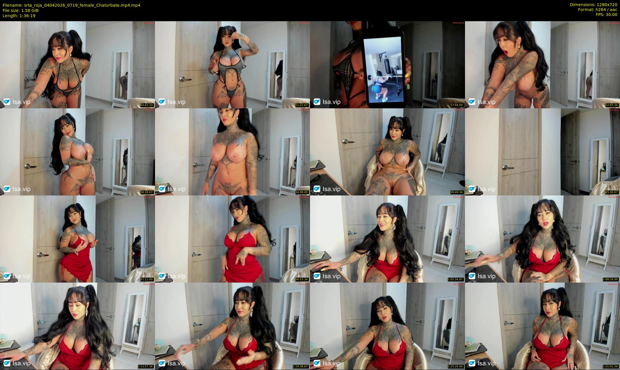 srta_roja — 97 minute Chaturbate female cam show recording, 720p, Apr 4, 2026