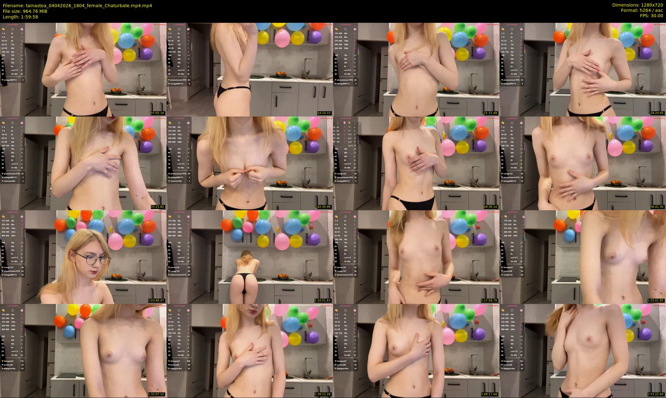 tainastoa — 120 minute Chaturbate female cam show recording, 720p, Apr 4, 2026