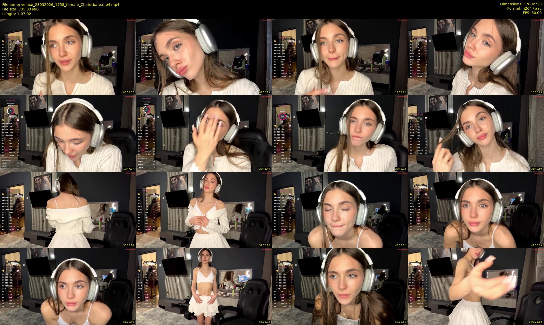 veluxe — 68 minute Chaturbate female cam show recording, 720p, Mar 28, 2026