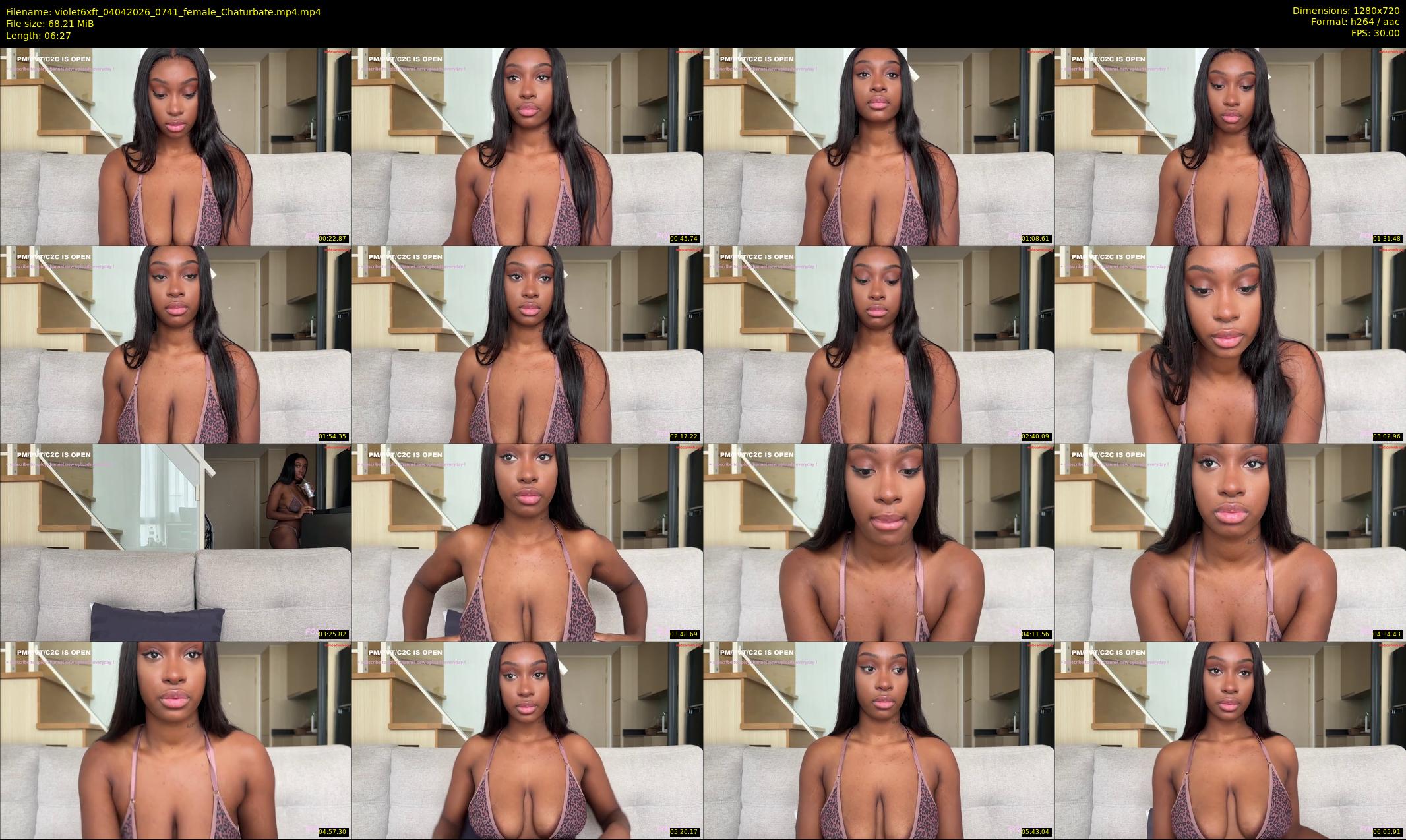 violet6xft — 7 minute Chaturbate female cam show recording, 720p, Apr 4, 2026