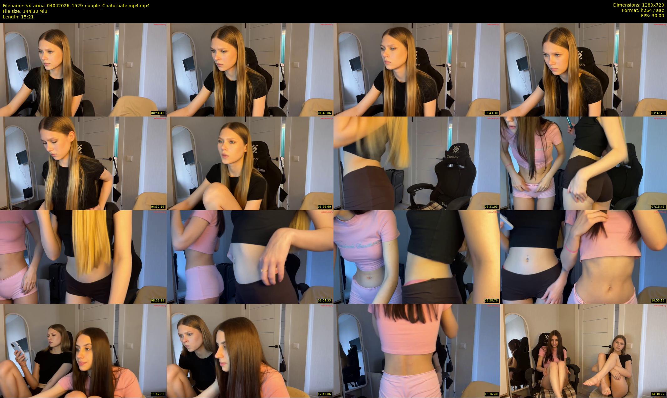 vx_arina — 16 minute Chaturbate female cam show recording, 720p, Apr 4, 2026