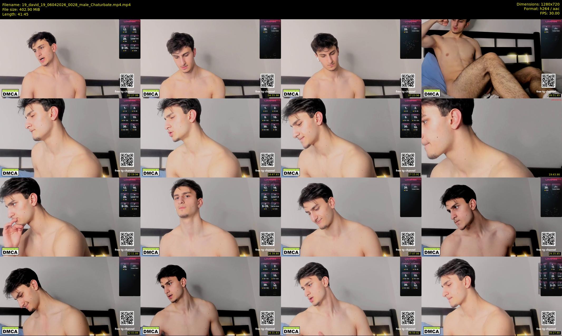 19_david_19 — 42 minute Chaturbate male cam show recording, 720p, Apr 6, 2026