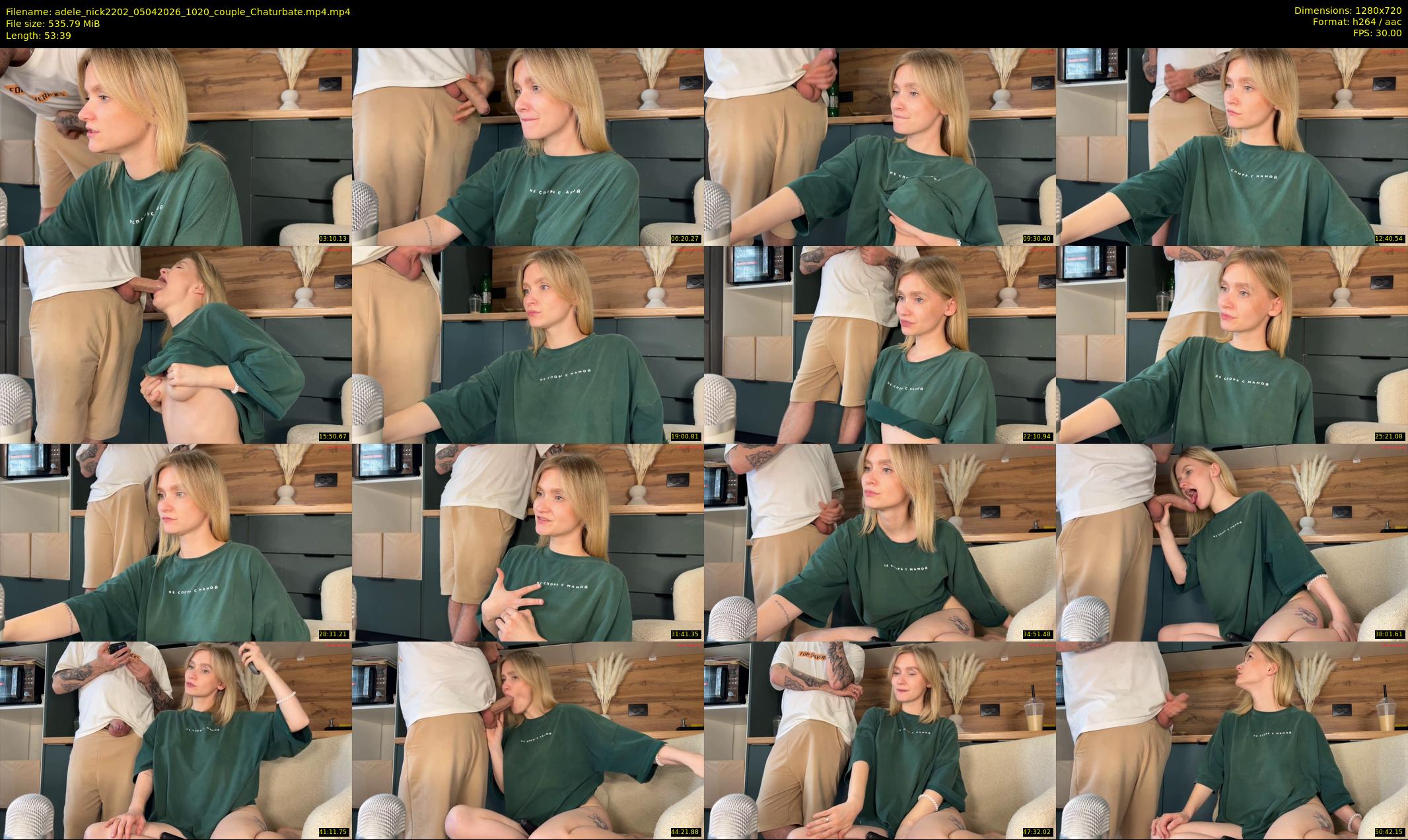 adele_nick2202 — 54 minute Chaturbate couple cam show recording, 720p, Apr 5, 2026