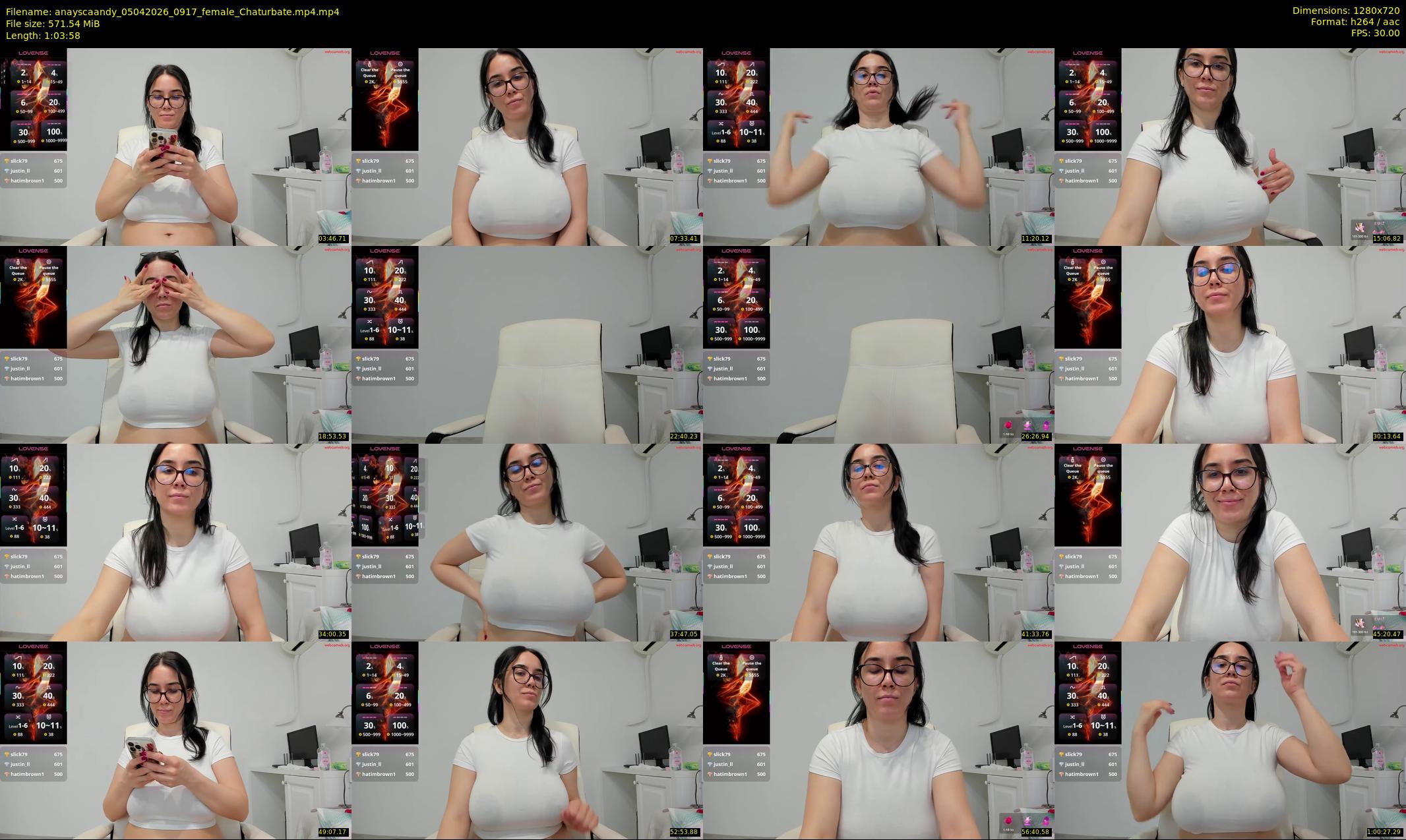 anayscaandy — 64 minute Chaturbate female cam show recording, 720p, Apr 5, 2026