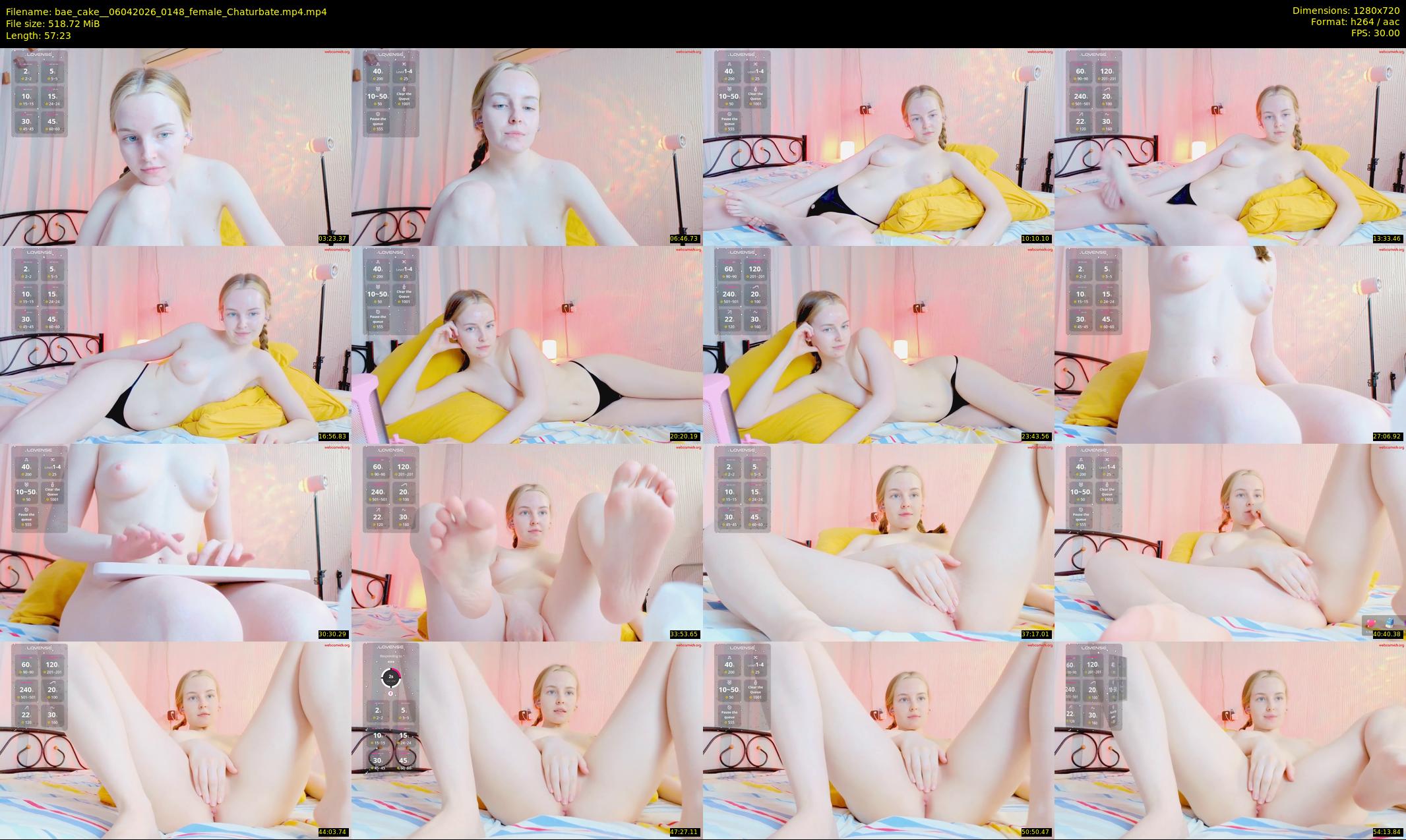 bae_cake_ — 58 minute Chaturbate female cam show recording, 720p, Apr 6, 2026