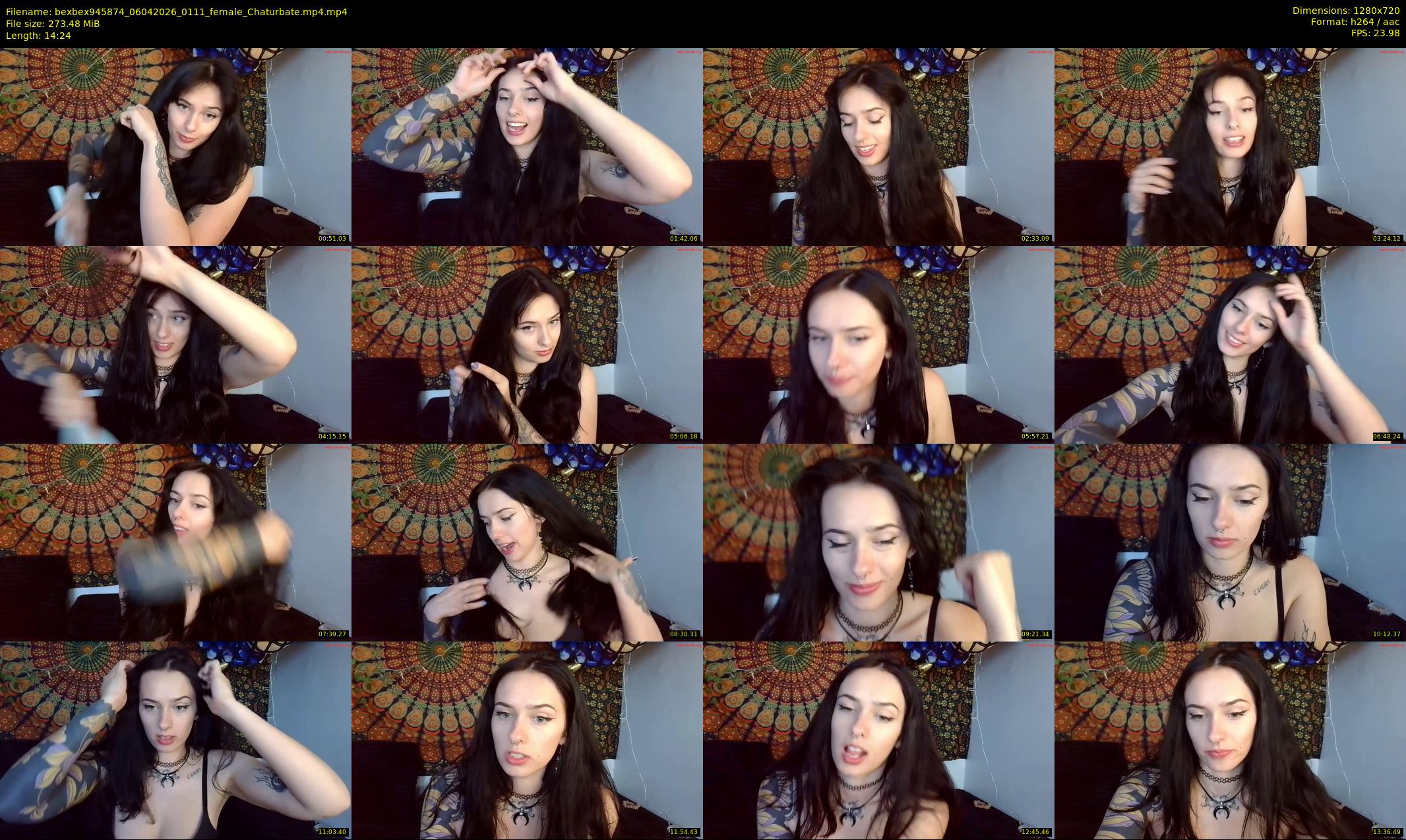 bexbex945874 — 15 minute Chaturbate female cam show recording, 720p, Apr 6, 2026