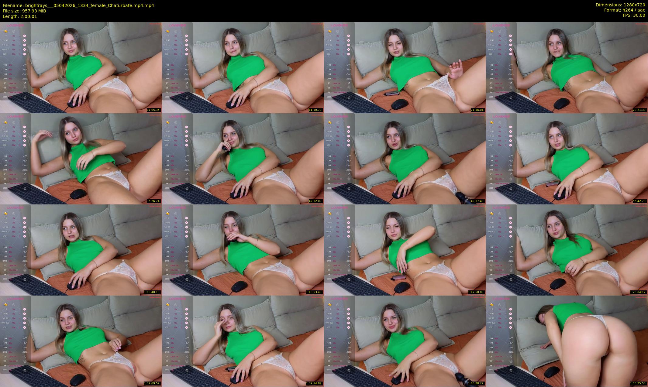 brightrays__ — 121 minute Chaturbate female cam show recording, 720p, Apr 5, 2026
