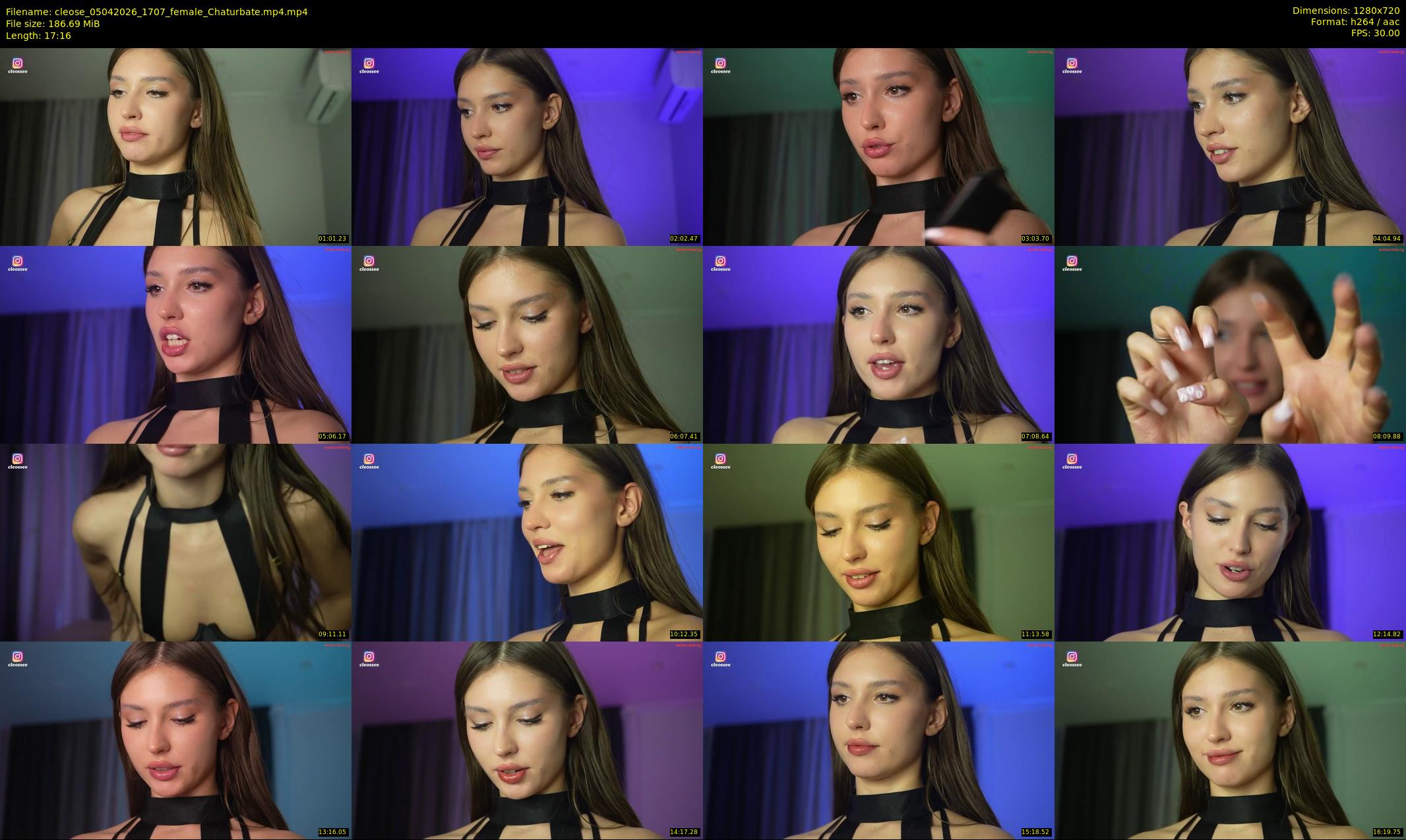 cleose — 18 minute Chaturbate female cam show recording, 720p, Apr 5, 2026