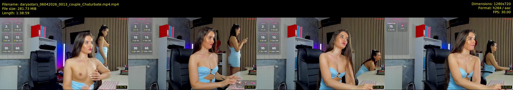 daryastars — 99 minute Chaturbate couple cam show recording, 720p, Apr 6, 2026