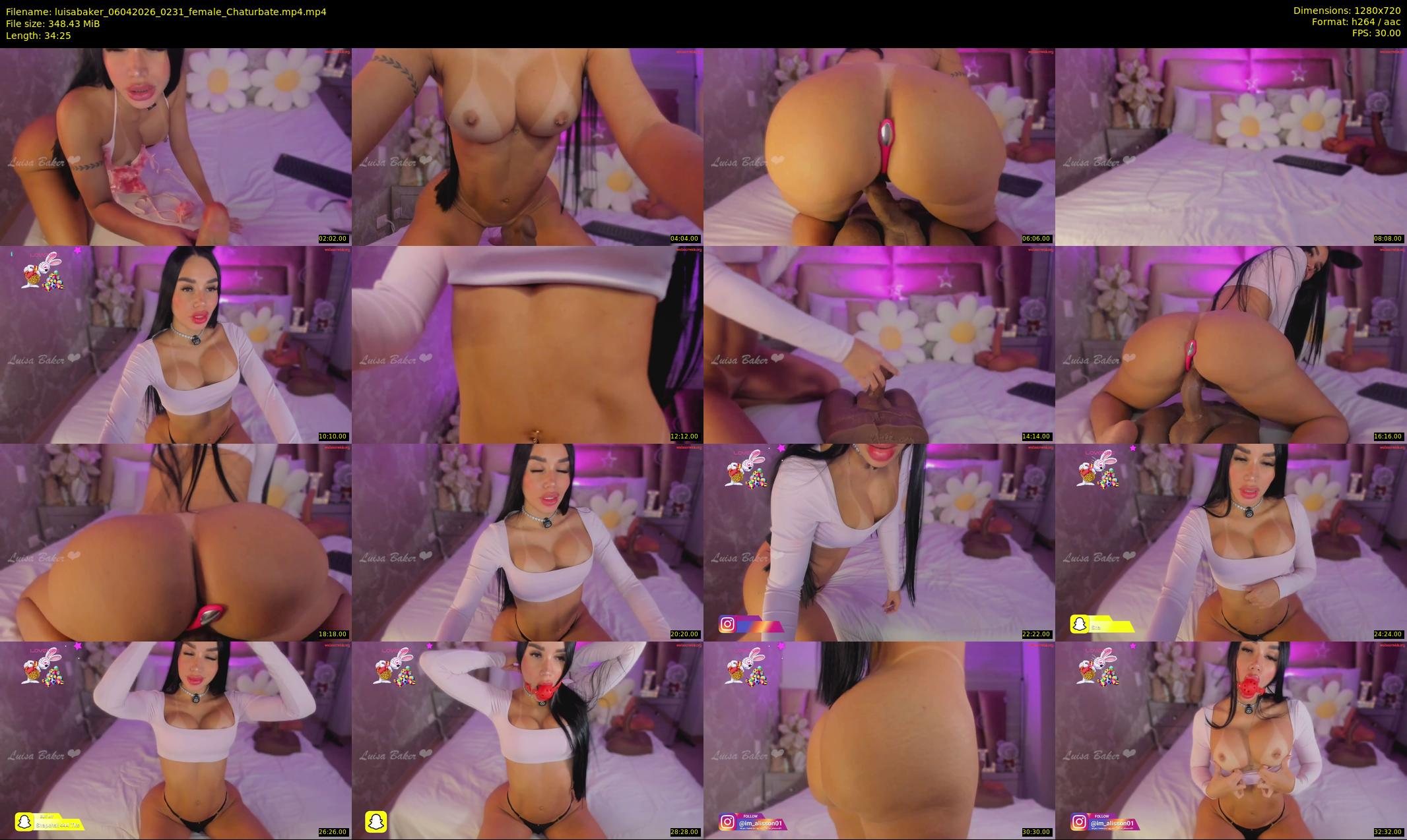 luisabaker — 35 minute Chaturbate female cam show recording, 720p, Apr 6, 2026