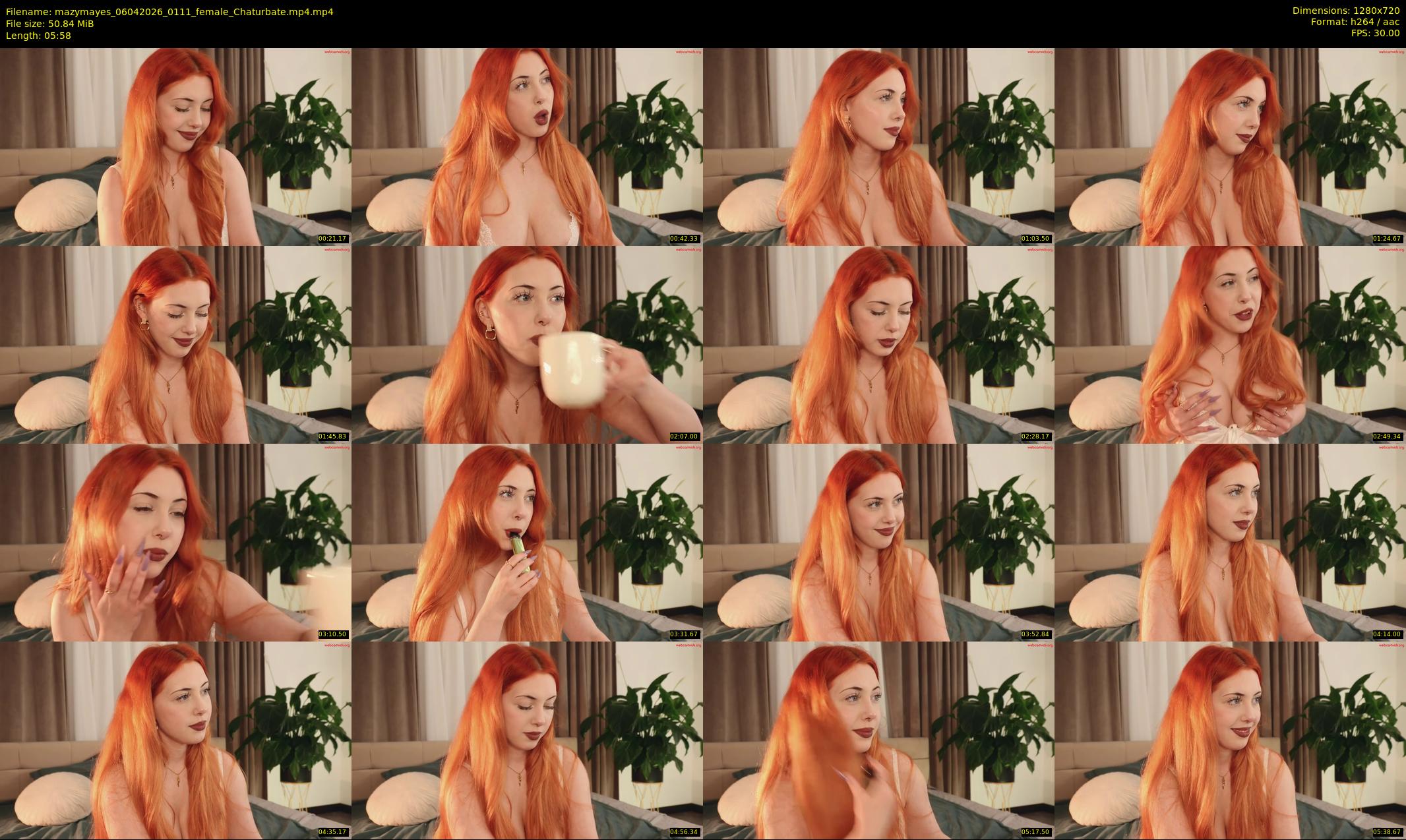 mazymayes — 6 minute Chaturbate female cam show recording, 720p, Apr 6, 2026