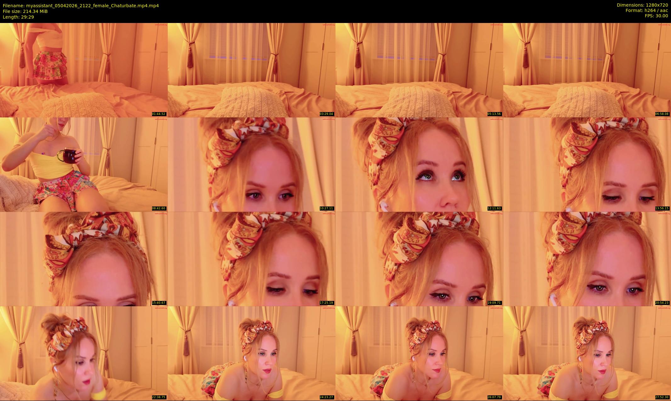 myassistant — 30 minute Chaturbate female cam show recording, 720p, Apr 5, 2026