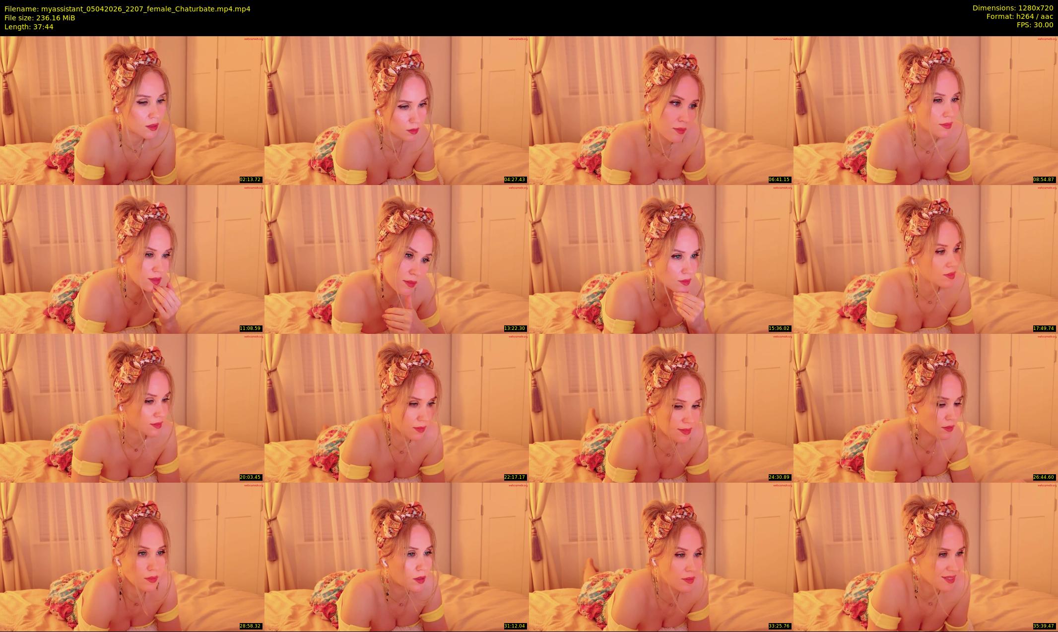 myassistant — 38 minute Chaturbate female cam show recording, 720p, Apr 5, 2026