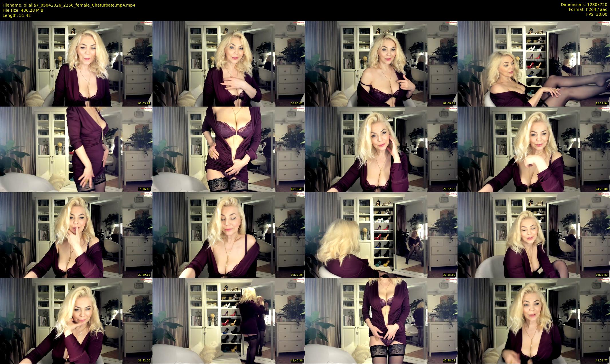 ollalla7 — 52 minute Chaturbate female cam show recording, 720p, Apr 5, 2026
