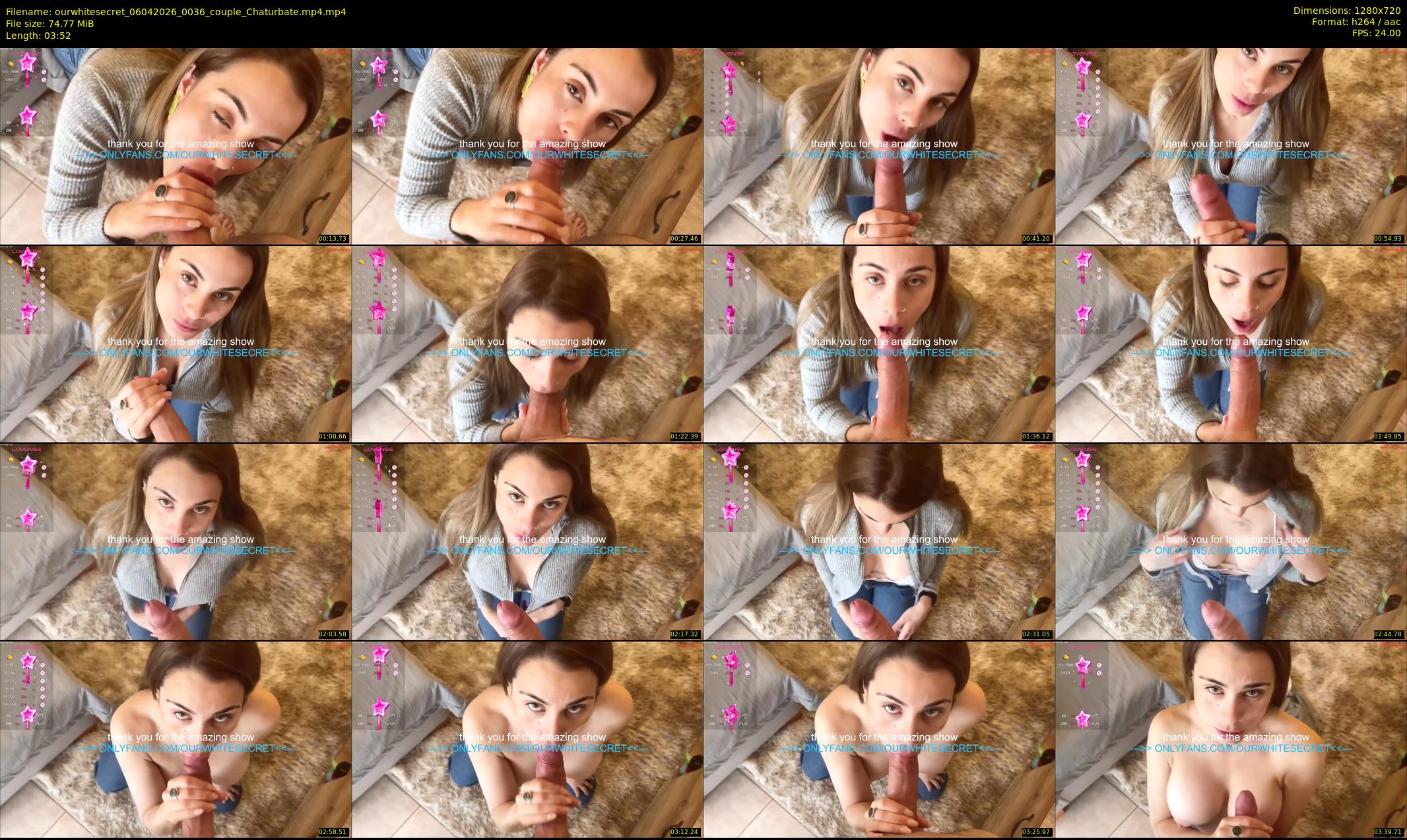 ourwhitesecret — 4 minute Chaturbate couple cam show recording, 720p, Apr 6, 2026