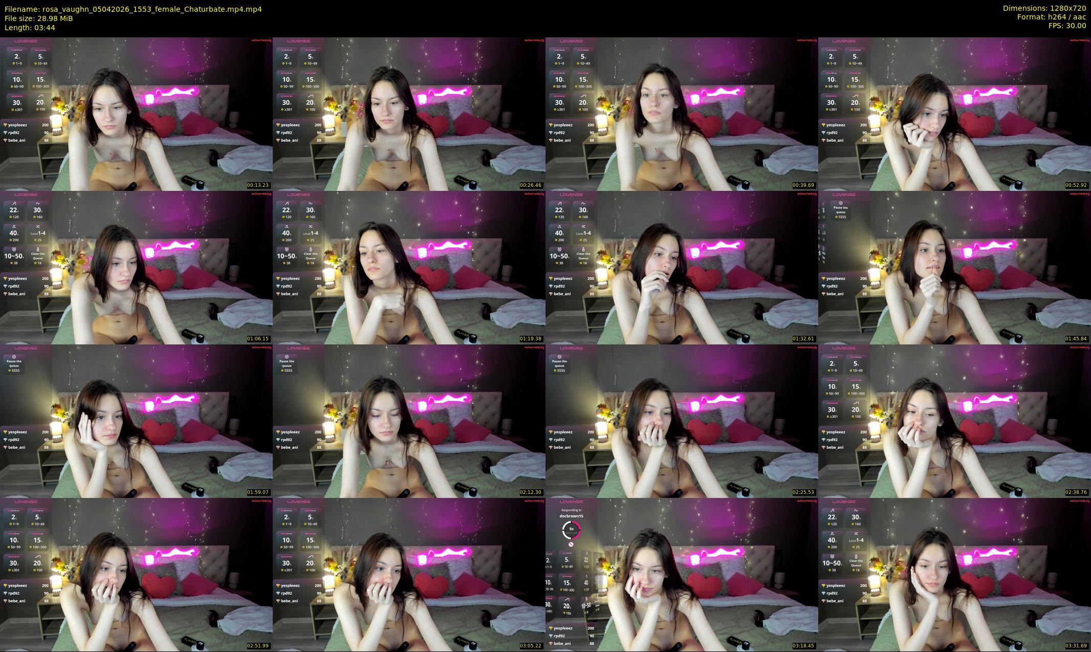 rosa_vaughn — 4 minute Chaturbate female cam show recording, 720p, Apr 5, 2026