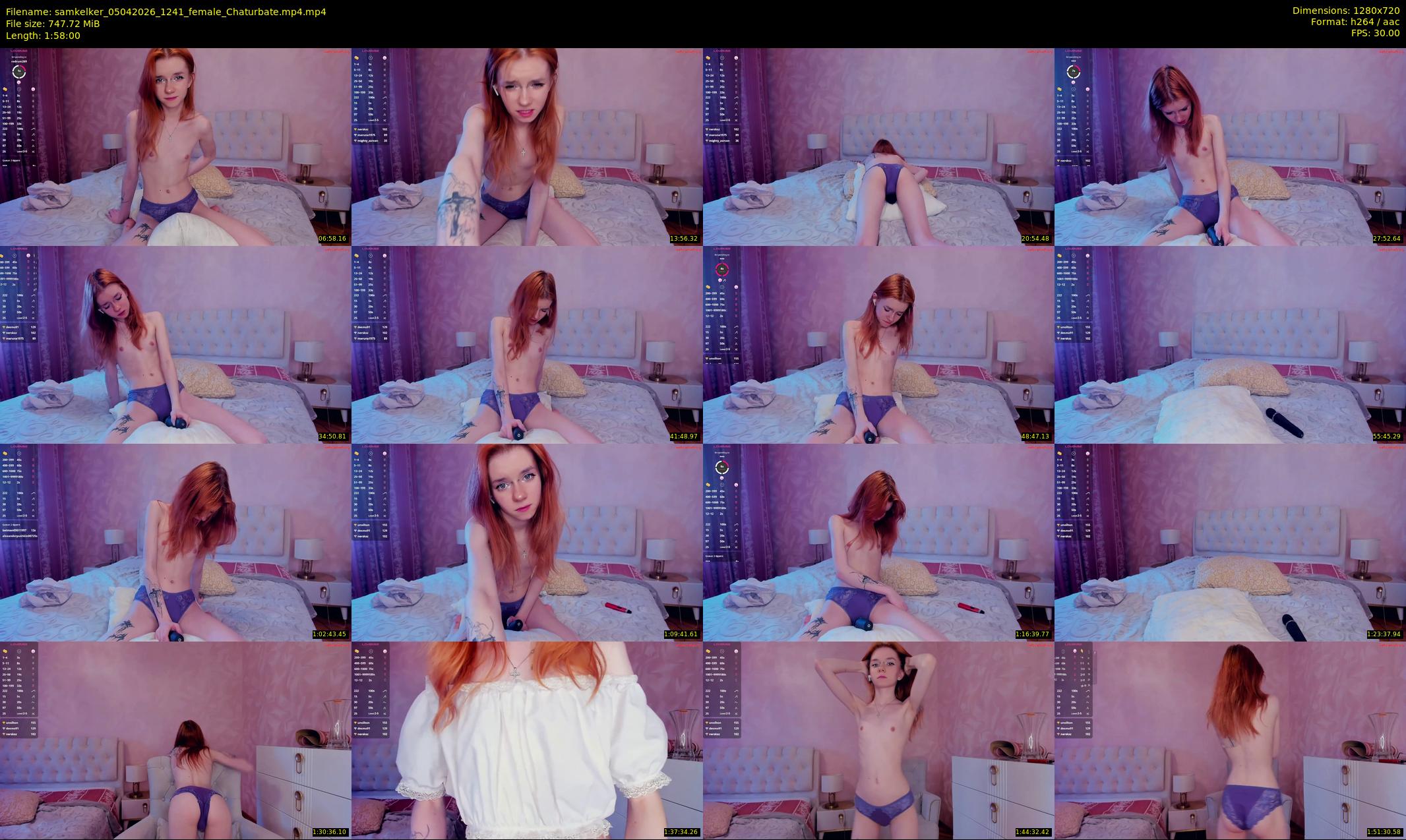 samkelker — 118 minute Chaturbate female cam show recording, 720p, Apr 5, 2026