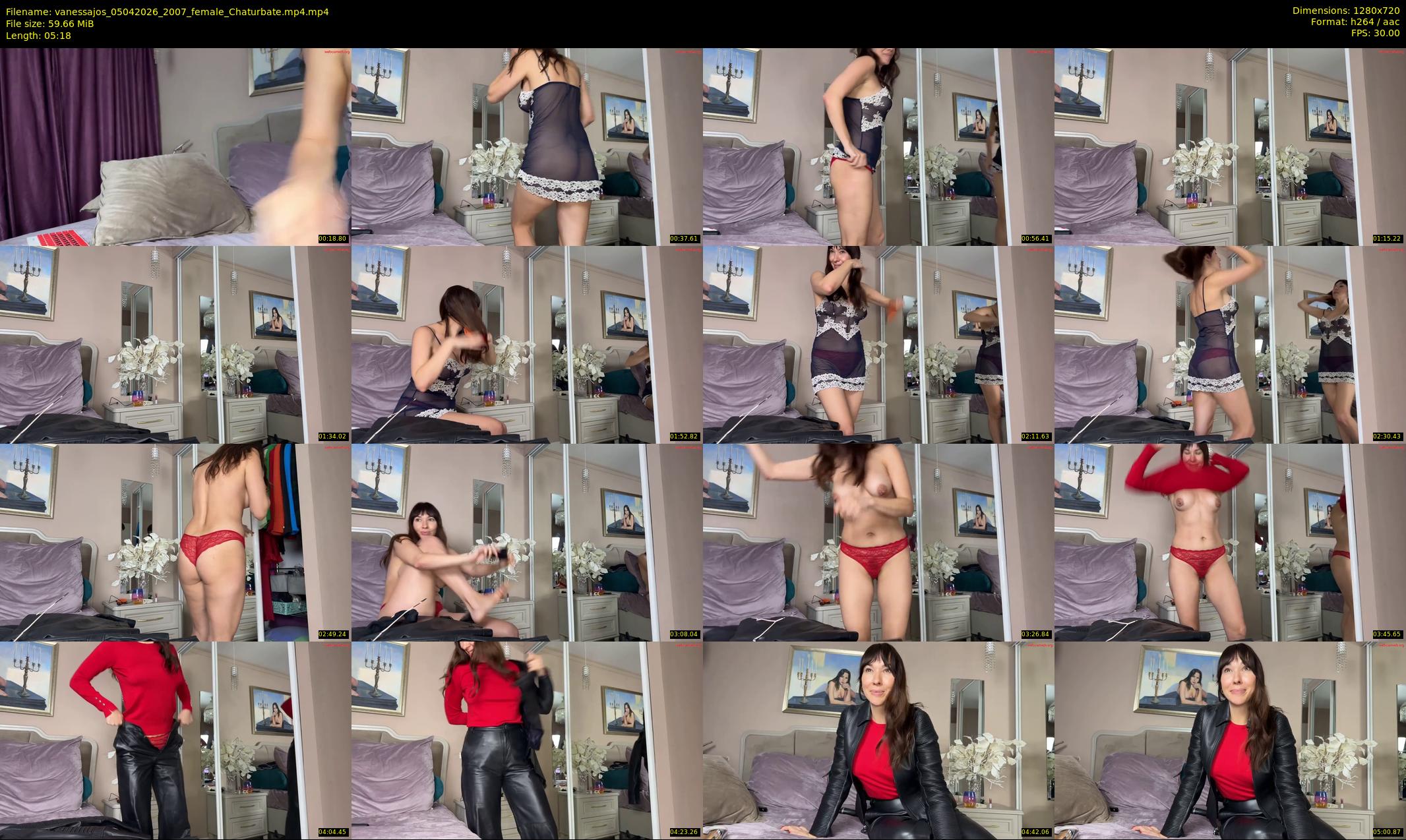 vanessajos — 6 minute Chaturbate female cam show recording, 720p, Apr 5, 2026