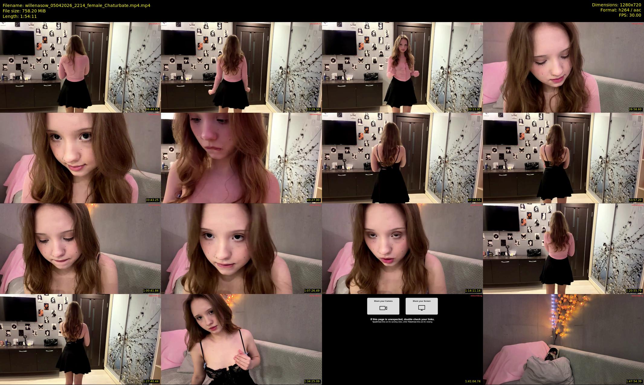 willenasow — 115 minute Chaturbate female cam show recording, 720p, Apr 5, 2026