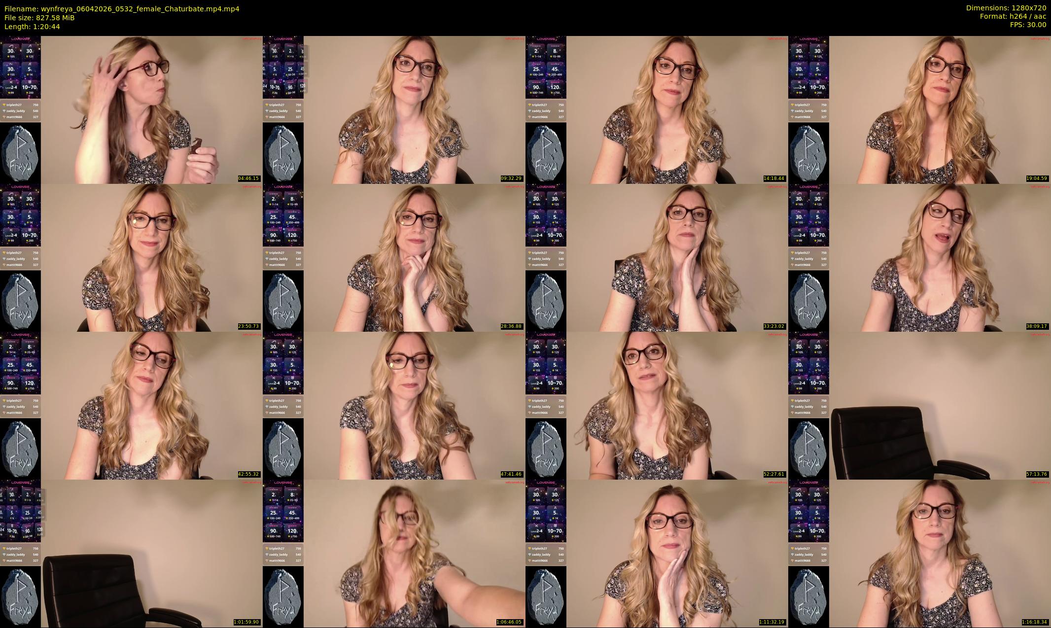 wynfreya — 81 minute Chaturbate female cam show recording, 720p, Apr 6, 2026