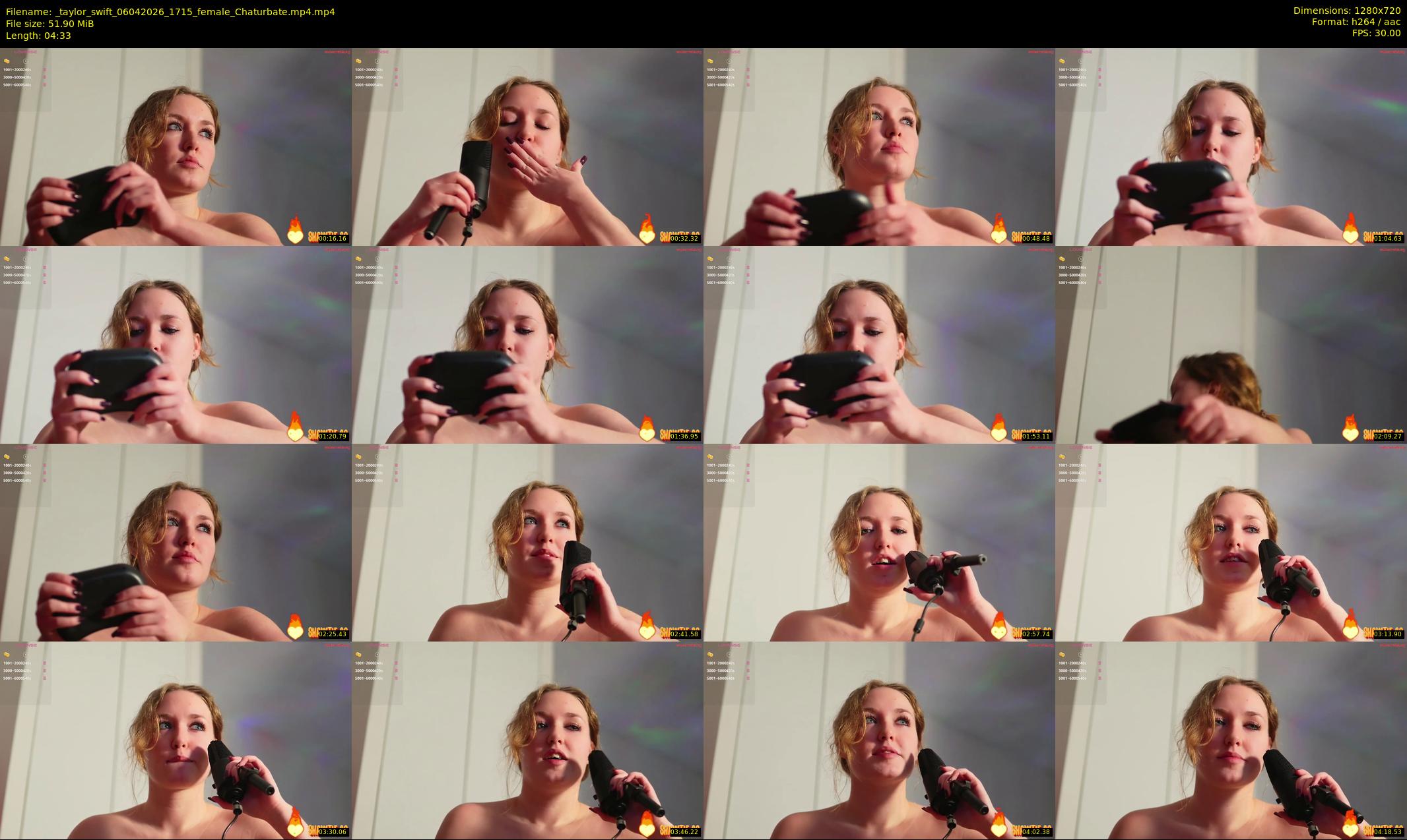 _taylor_swift — 5 minute Chaturbate female cam show recording, 720p, Apr 6, 2026