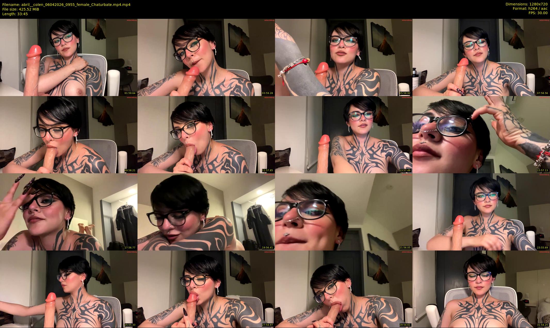abril__colen — 34 minute Chaturbate female cam show recording, 720p, Apr 6, 2026