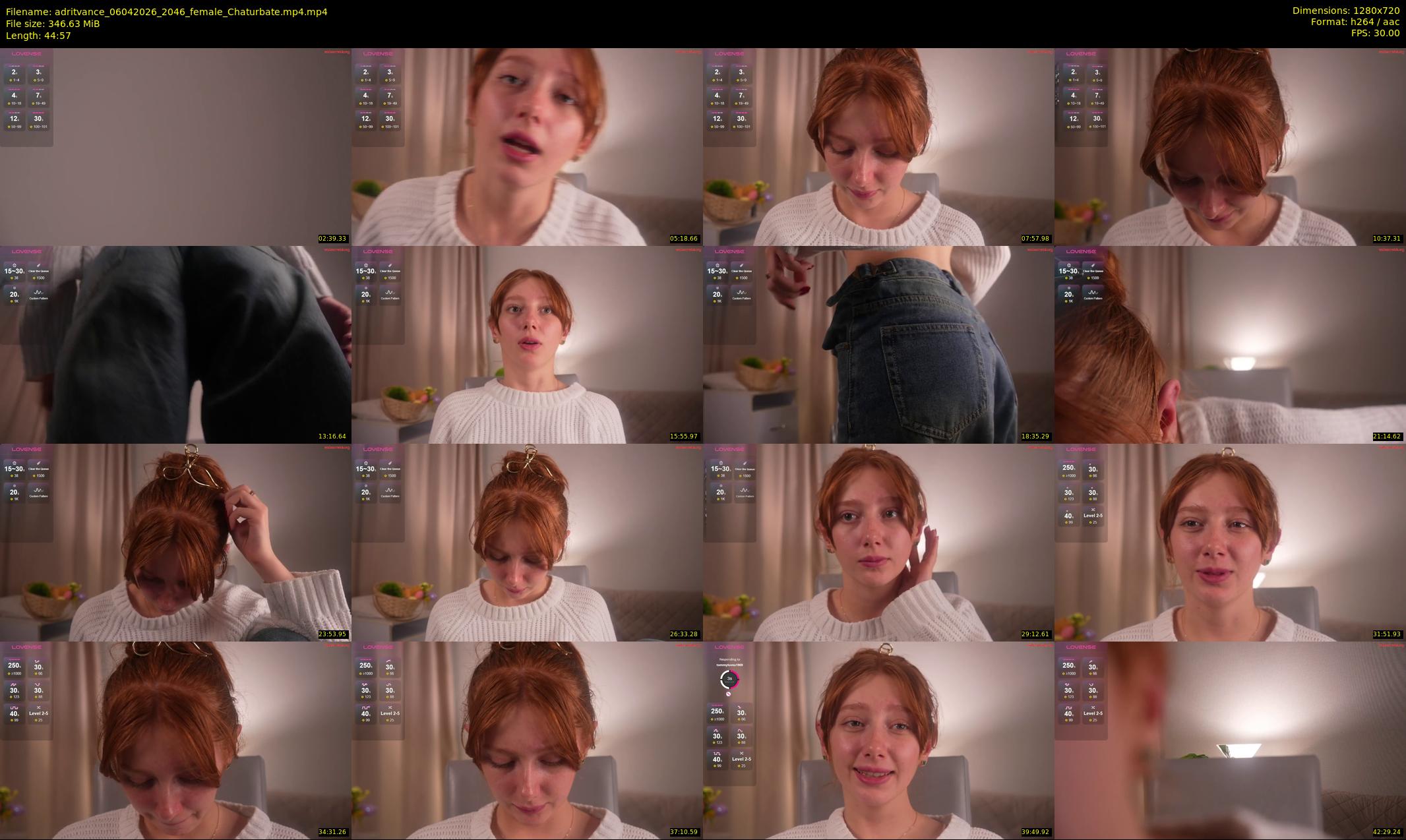 adritvance — 45 minute Chaturbate female cam show recording, 720p, Apr 6, 2026