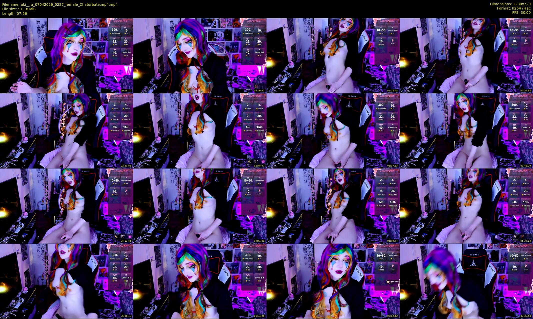aki__ra — 8 minute Chaturbate female cam show recording, 720p, Apr 7, 2026