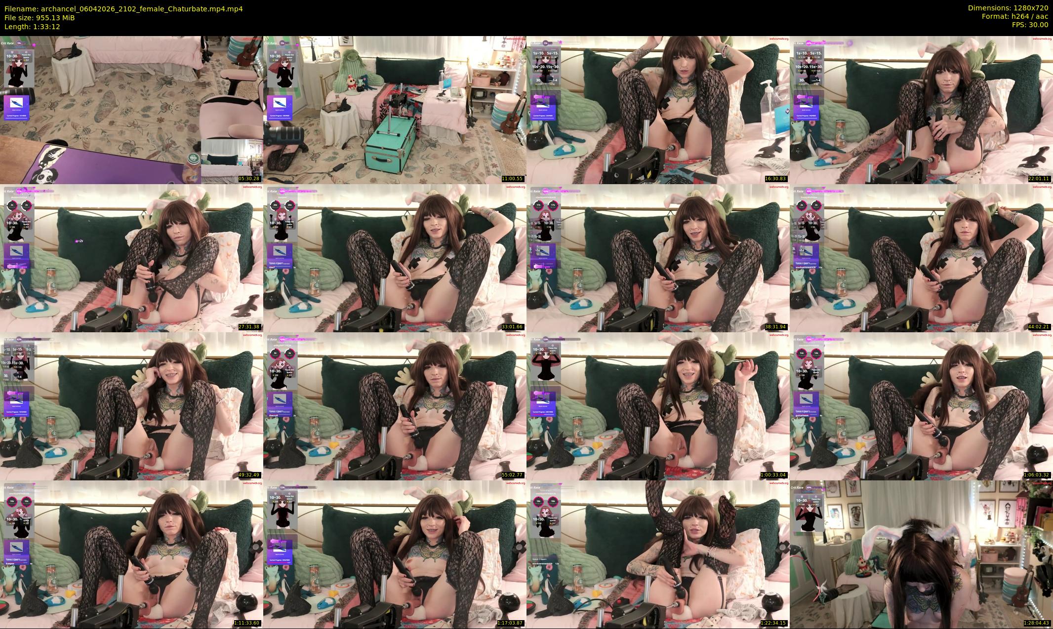 archancel — 94 minute Chaturbate female cam show recording, 720p, Apr 6, 2026