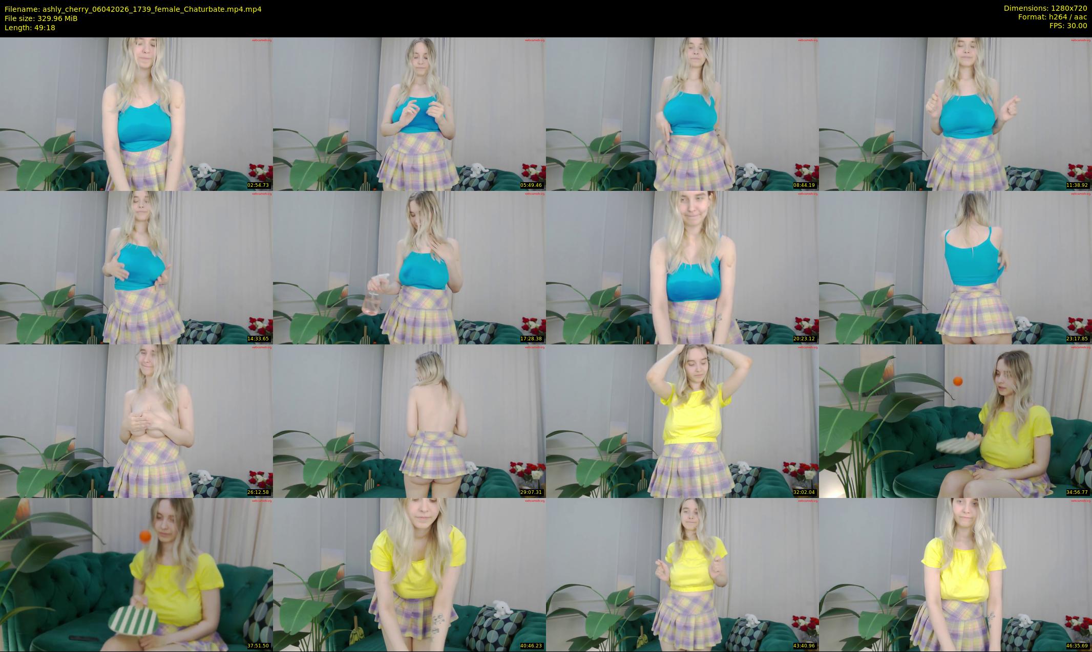 ashly_cherry — 50 minute Chaturbate female cam show recording, 720p, Apr 6, 2026