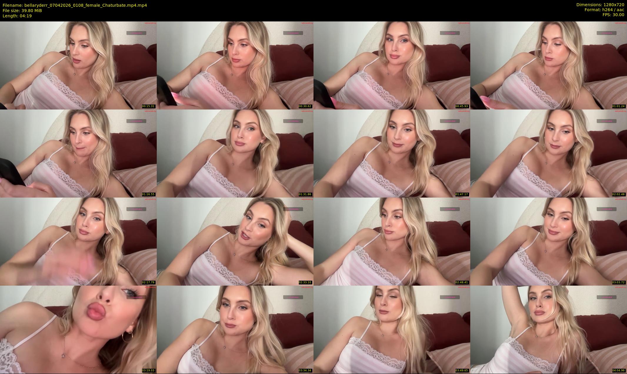 bellaryderr — 5 minute Chaturbate female cam show recording, 720p, Apr 7, 2026