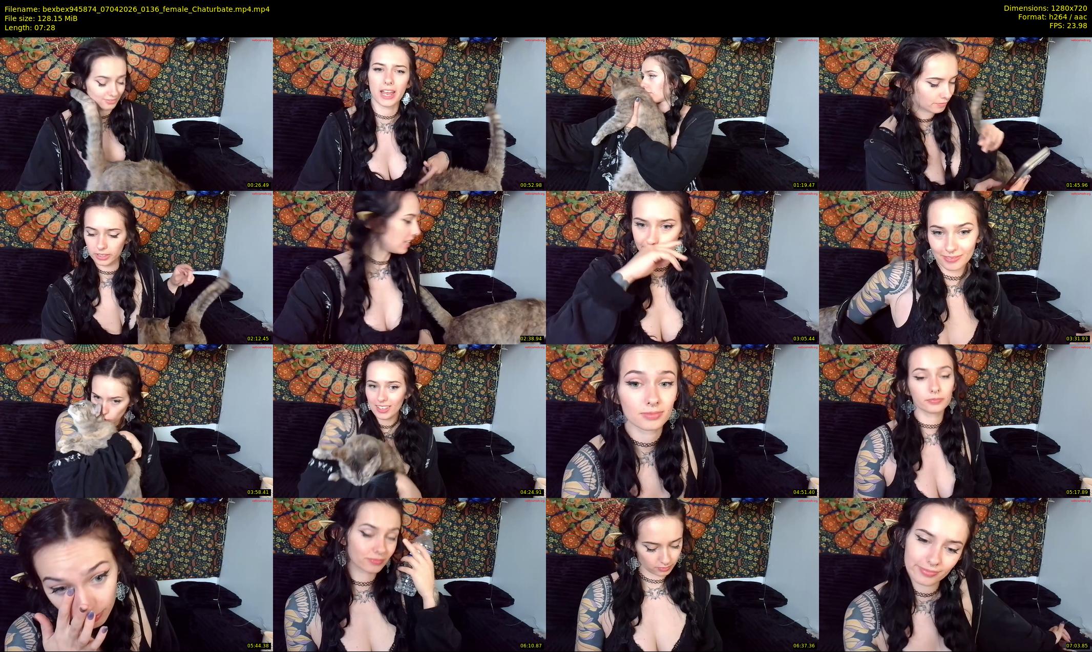 bexbex945874 — 8 minute Chaturbate female cam show recording, 720p, Apr 7, 2026